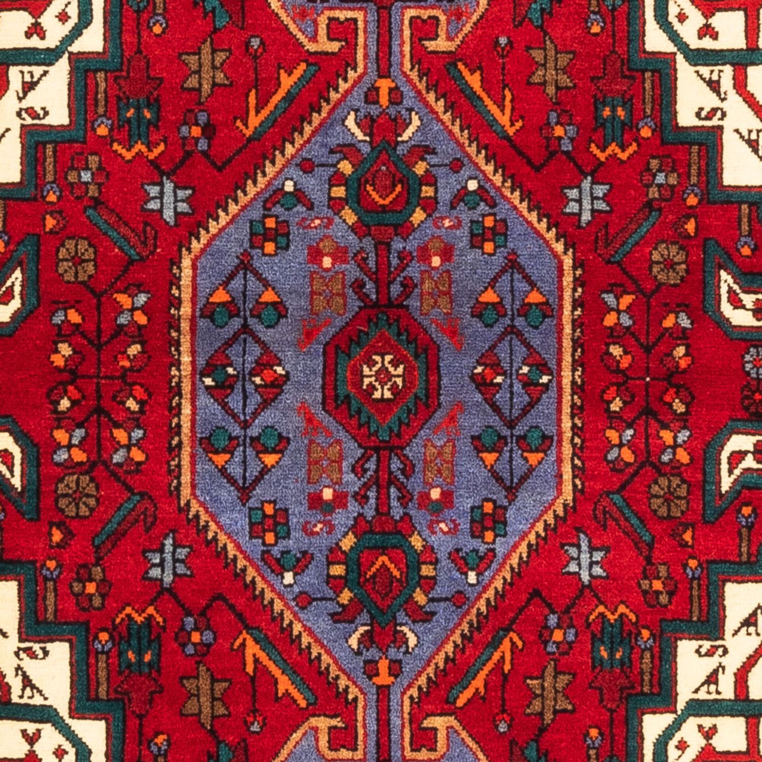 Persisk tæppe - Nomadisk - 148 x 107 cm - rød