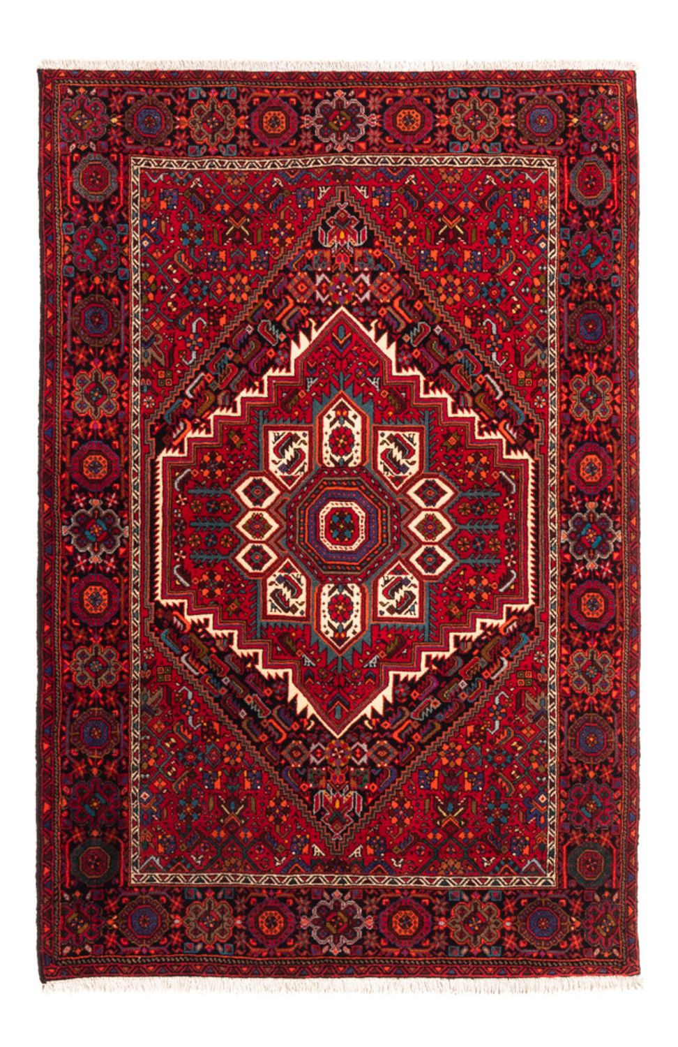Persisk tæppe - Nomadisk - 150 x 101 cm - rød