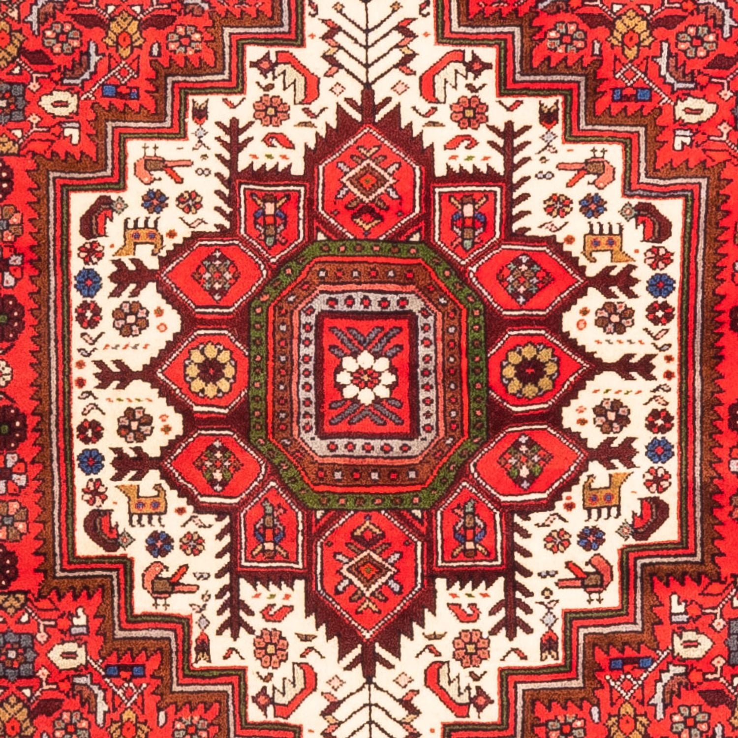 Persisk tæppe - Nomadisk - 147 x 100 cm - rød