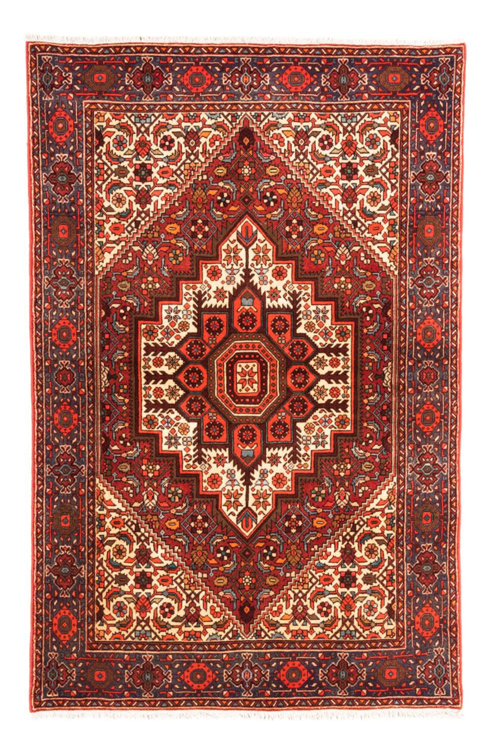 Persisk tæppe - Nomadisk - 148 x 96 cm - rød