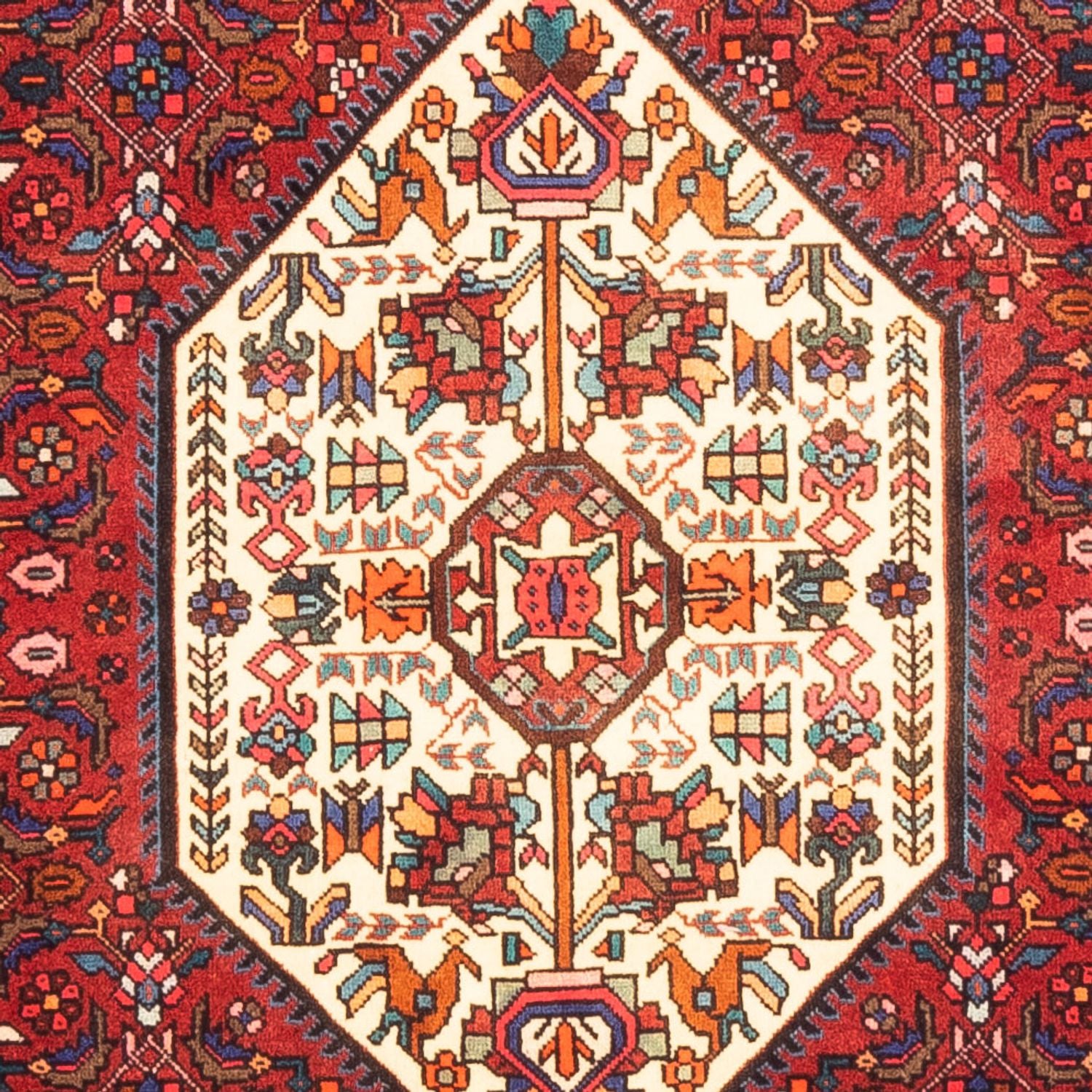 Persisk tæppe - Nomadisk - 155 x 100 cm - rød