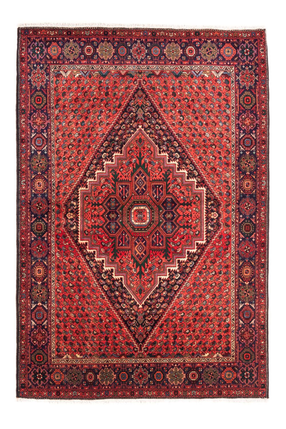 Persisk tæppe - Nomadisk - 148 x 100 cm - rød