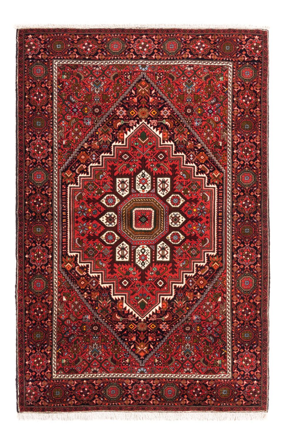 Persisk tæppe - Nomadisk - 155 x 103 cm - rød