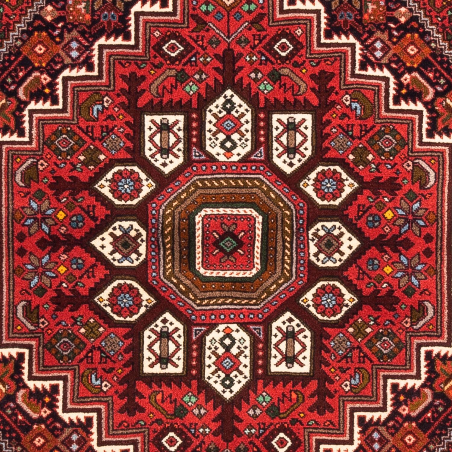 Persisk tæppe - Nomadisk - 155 x 103 cm - rød
