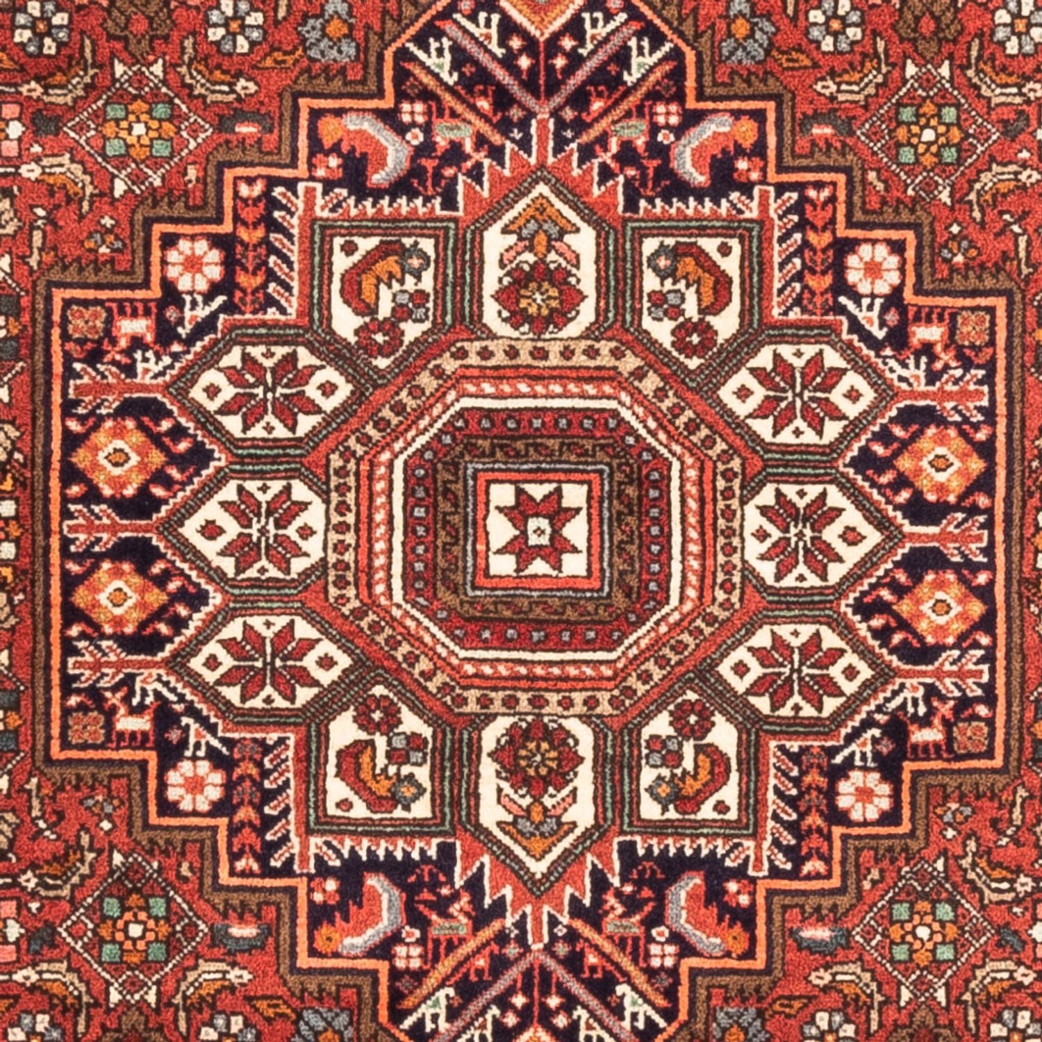 Persisk tæppe - Nomadisk - 145 x 100 cm - rød