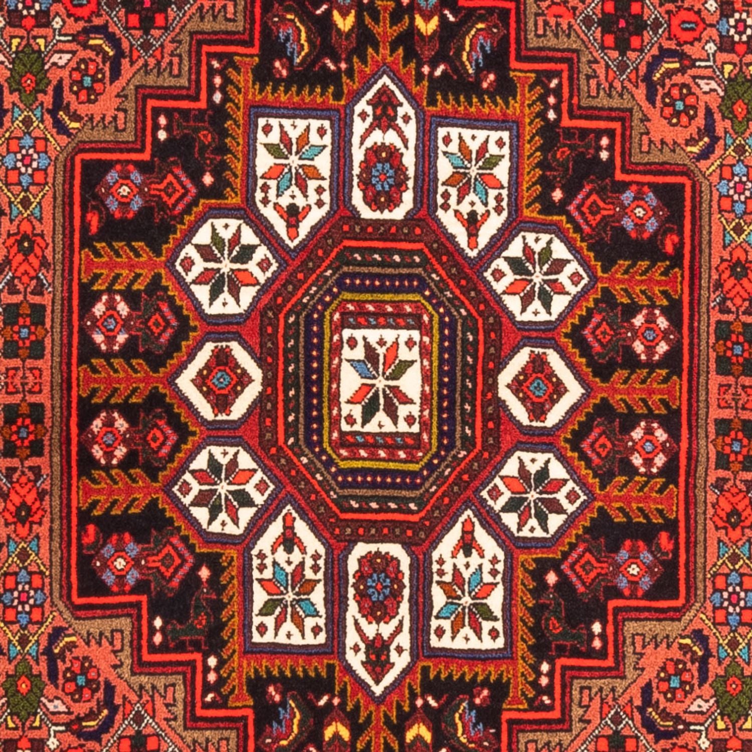 Persisk tæppe - Nomadisk - 146 x 100 cm - rød