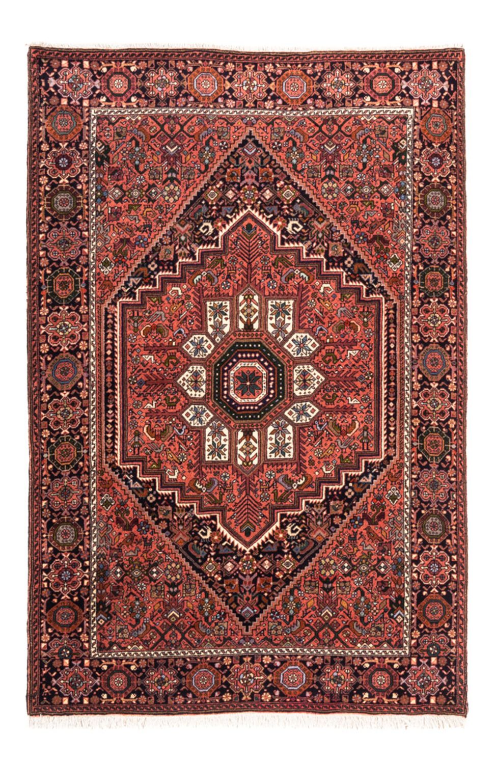 Persisk tæppe - Nomadisk - 147 x 100 cm - rød