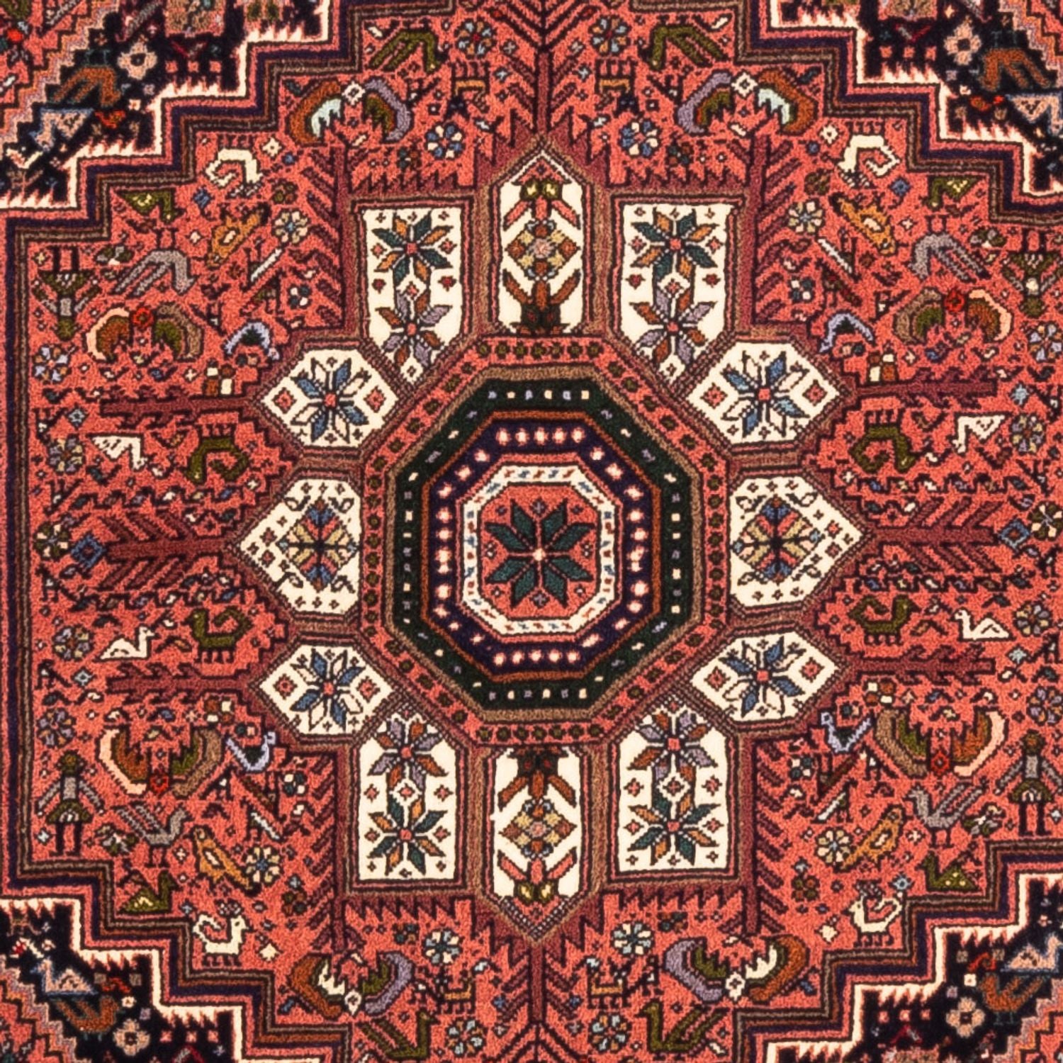 Persisk tæppe - Nomadisk - 147 x 100 cm - rød