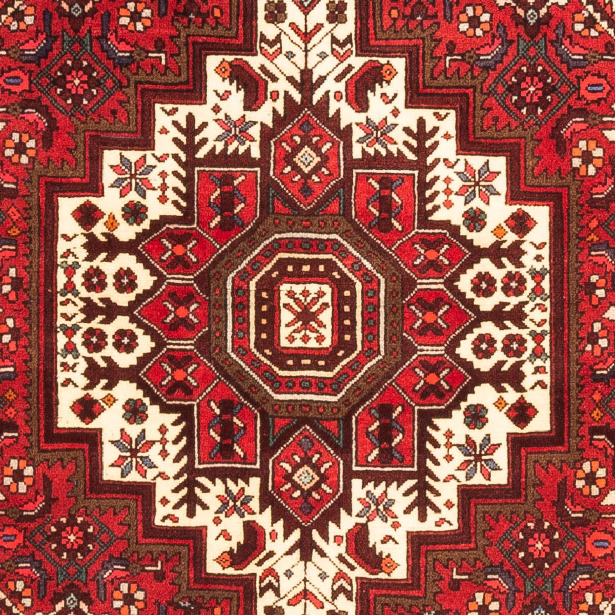 Persisk tæppe - Nomadisk - 148 x 100 cm - rød