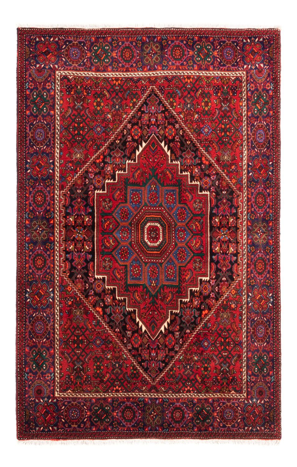 Persisk tæppe - Nomadisk - 155 x 102 cm - rød