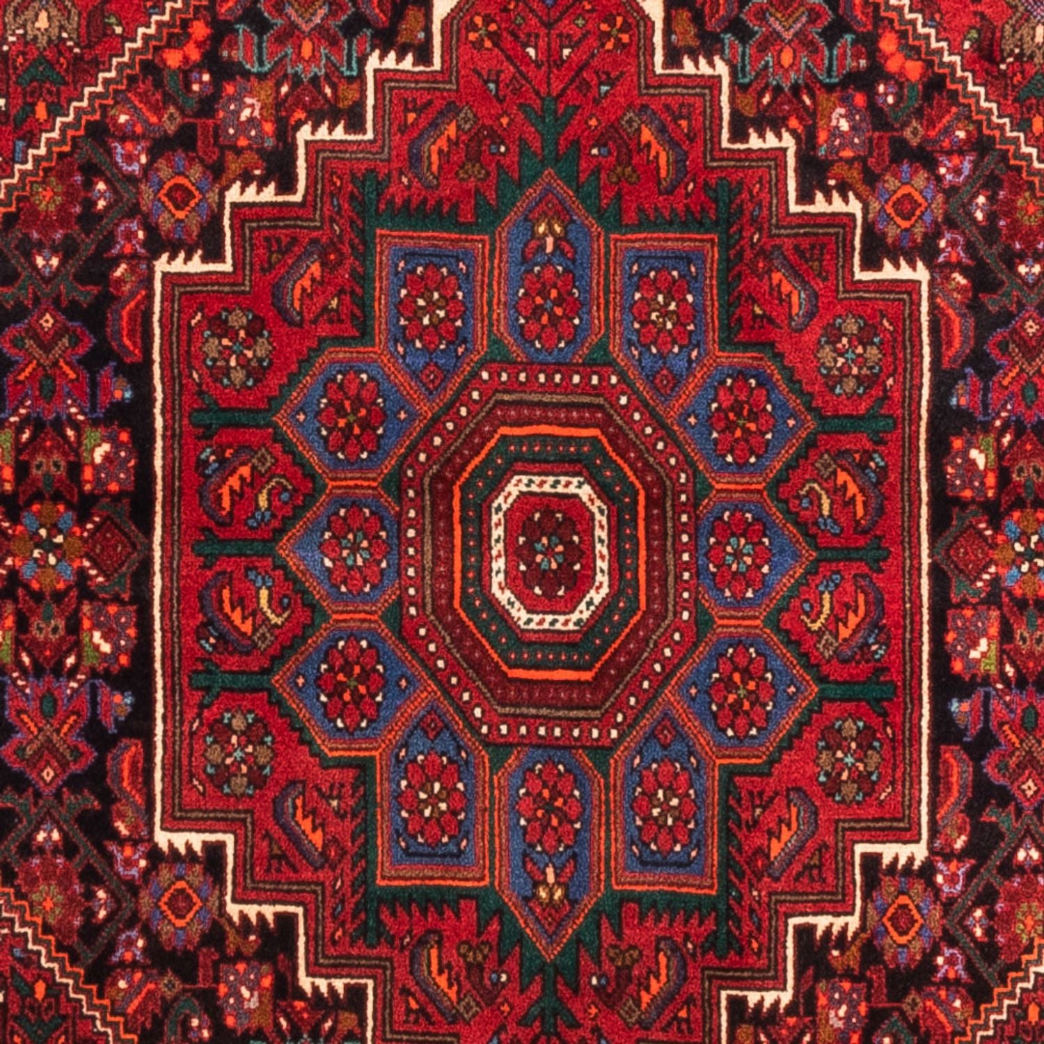 Persisk tæppe - Nomadisk - 155 x 102 cm - rød