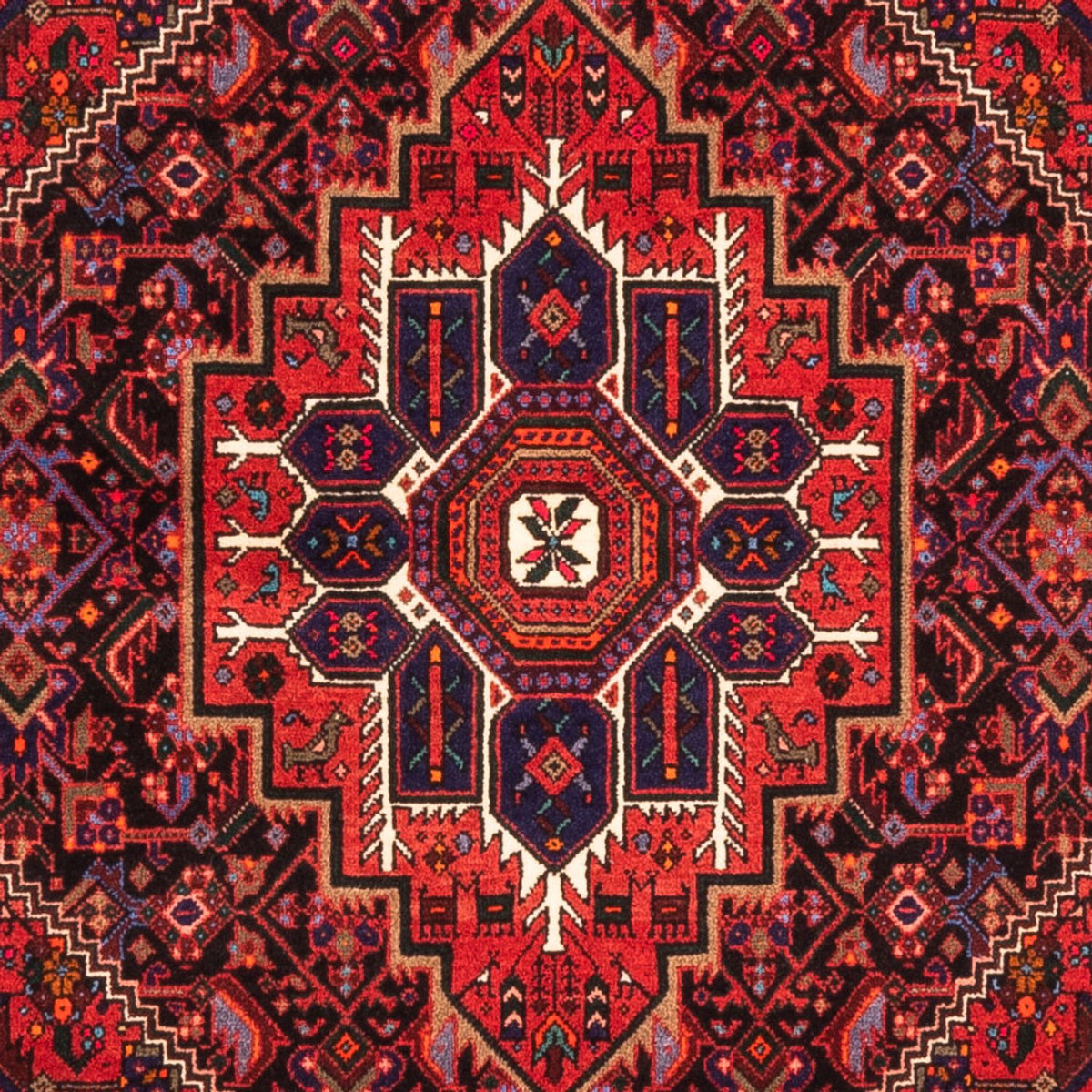 Persisk tæppe - Nomadisk - 148 x 102 cm - rød
