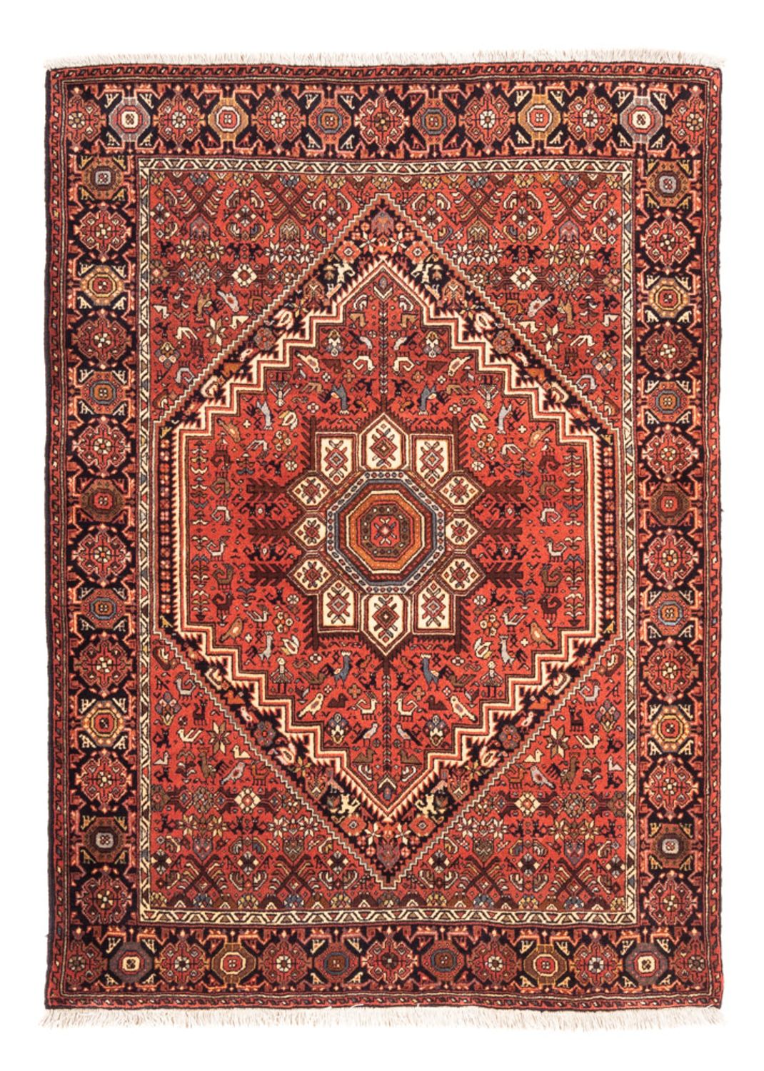 Persisk tæppe - Nomadisk - 143 x 103 cm - rød