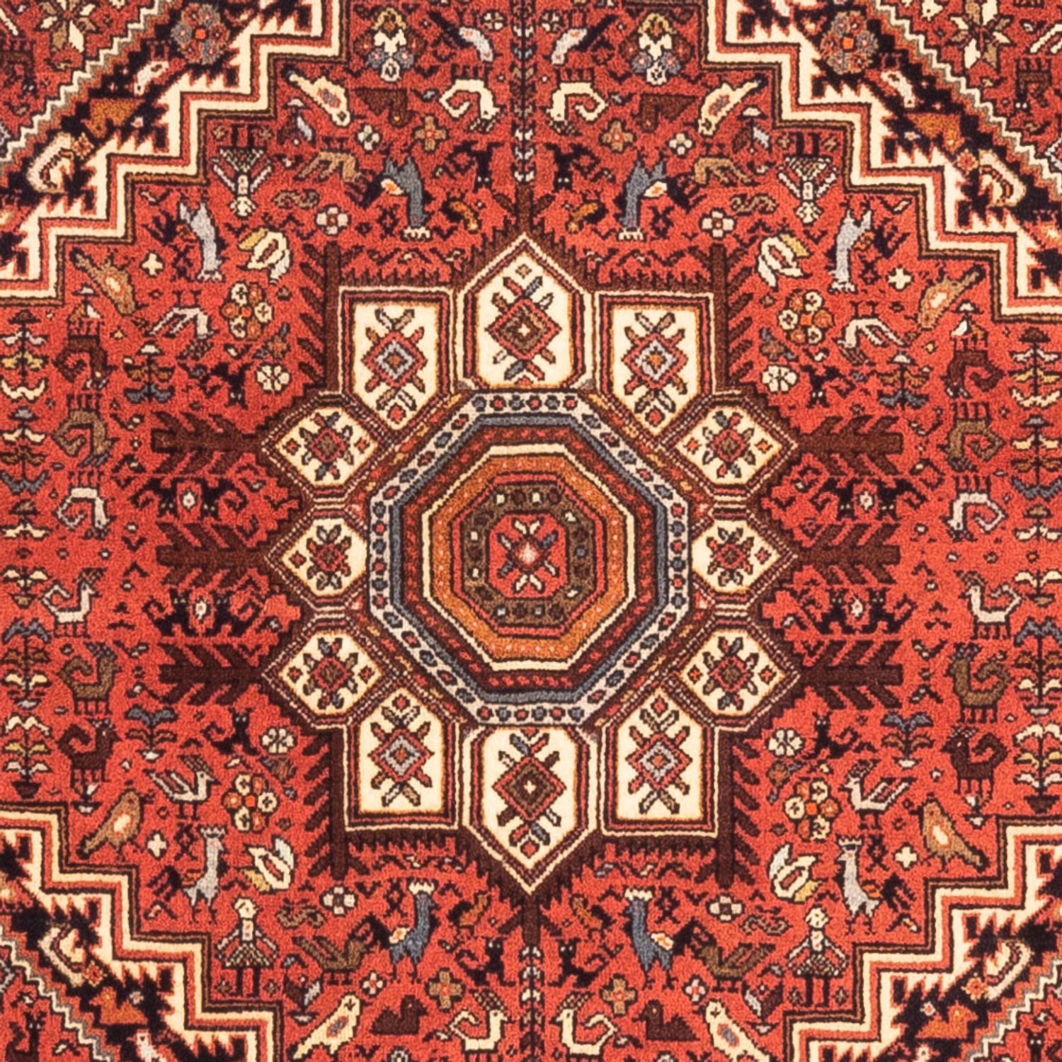 Persisk tæppe - Nomadisk - 143 x 103 cm - rød