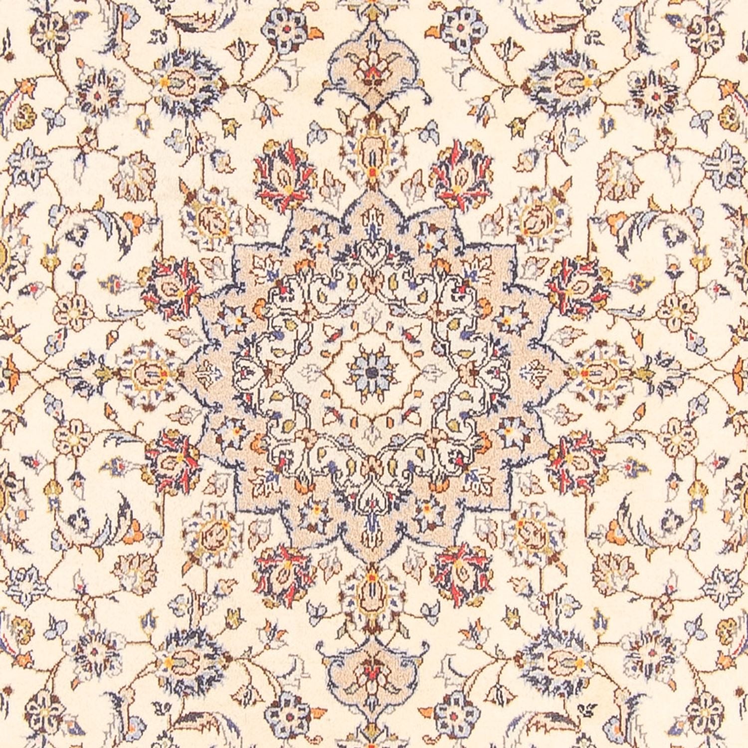 Persisk tæppe - Keshan - 274 x 197 cm - creme