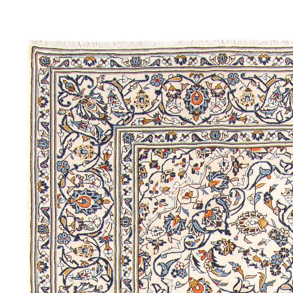 Kashan Tæppe 200x290cm - Persisk tæppe - beige