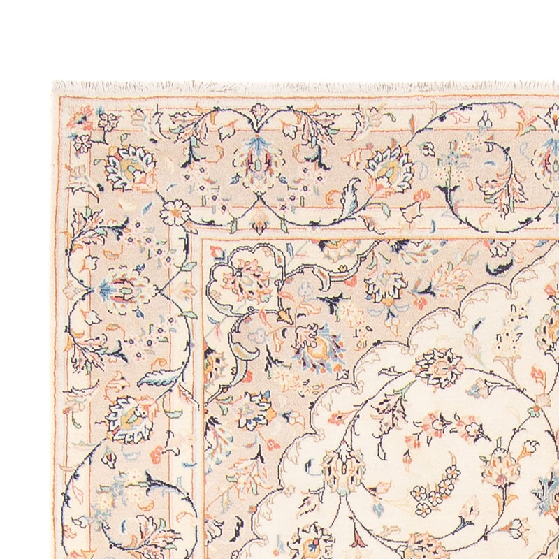 Persisk tæppe - Keshan - 296 x 196 cm - creme
