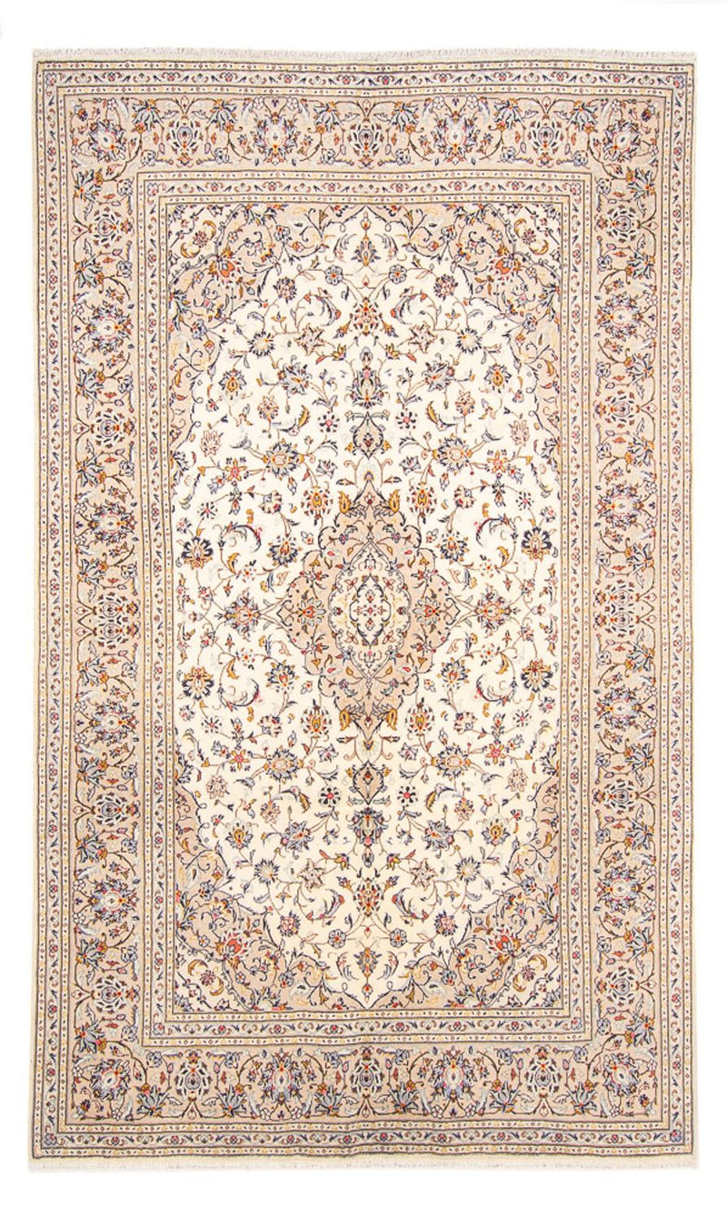 Persisk tæppe - Keshan - 300 x 194 cm - creme