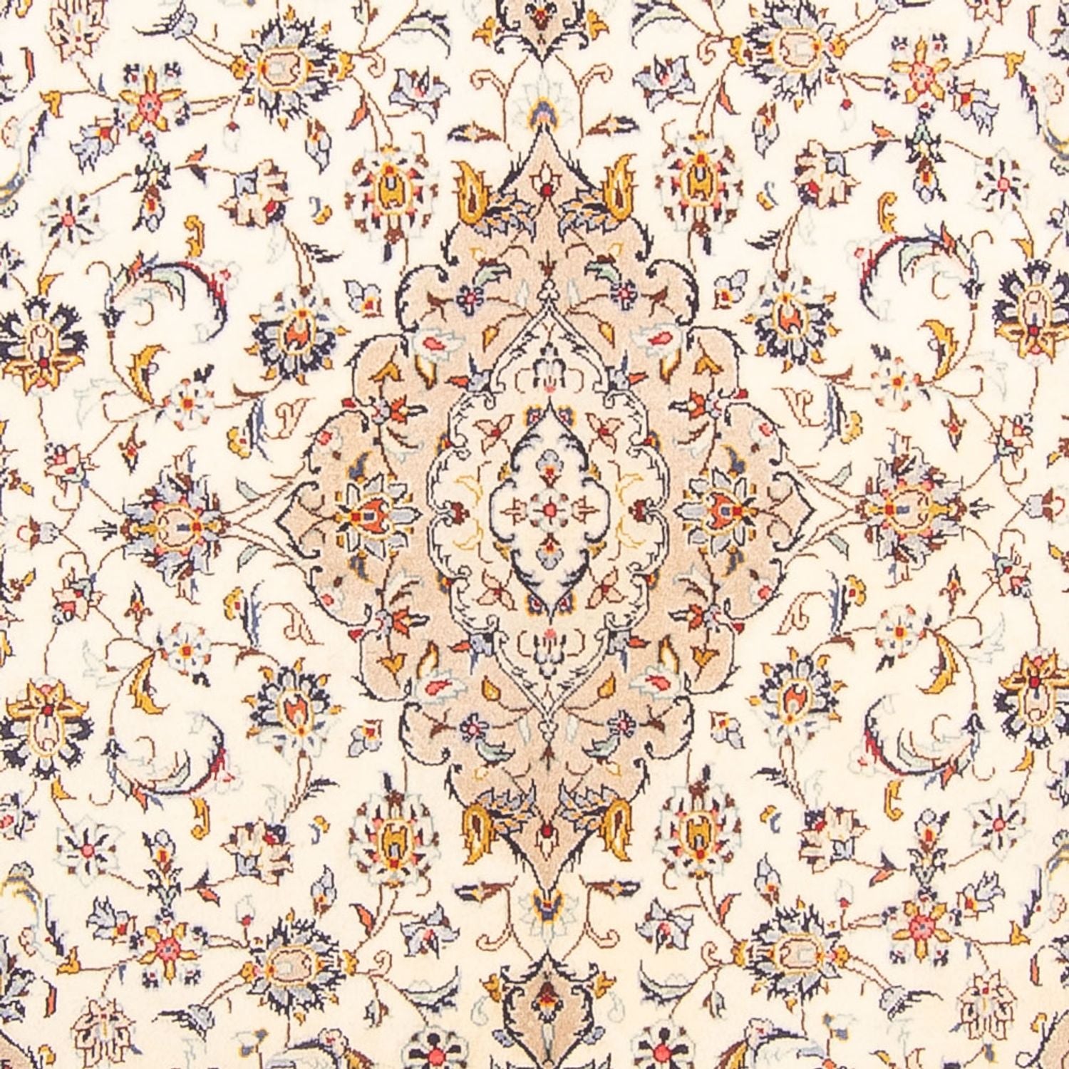 Persisk tæppe - Keshan - 300 x 194 cm - creme