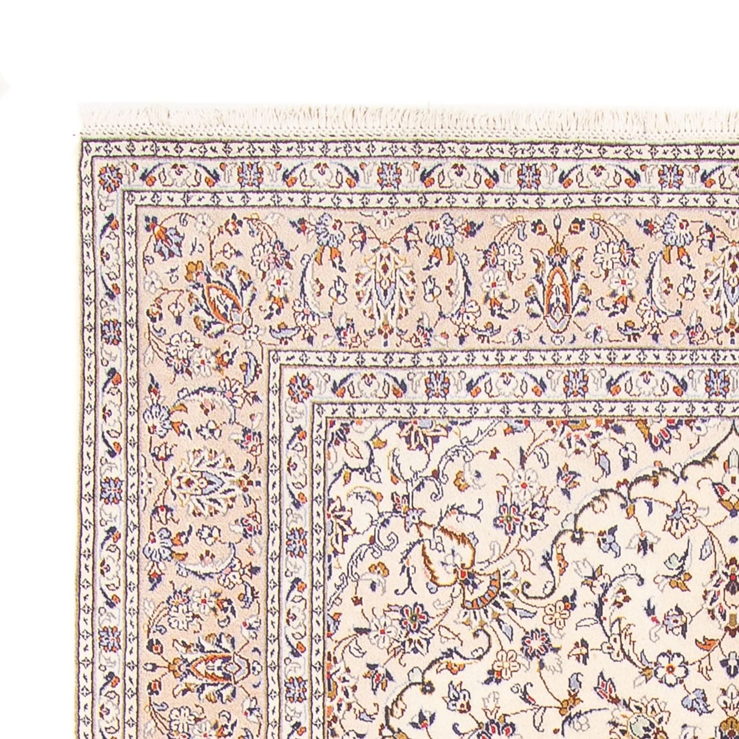 Persisk tæppe - Keshan - 302 x 194 cm - creme