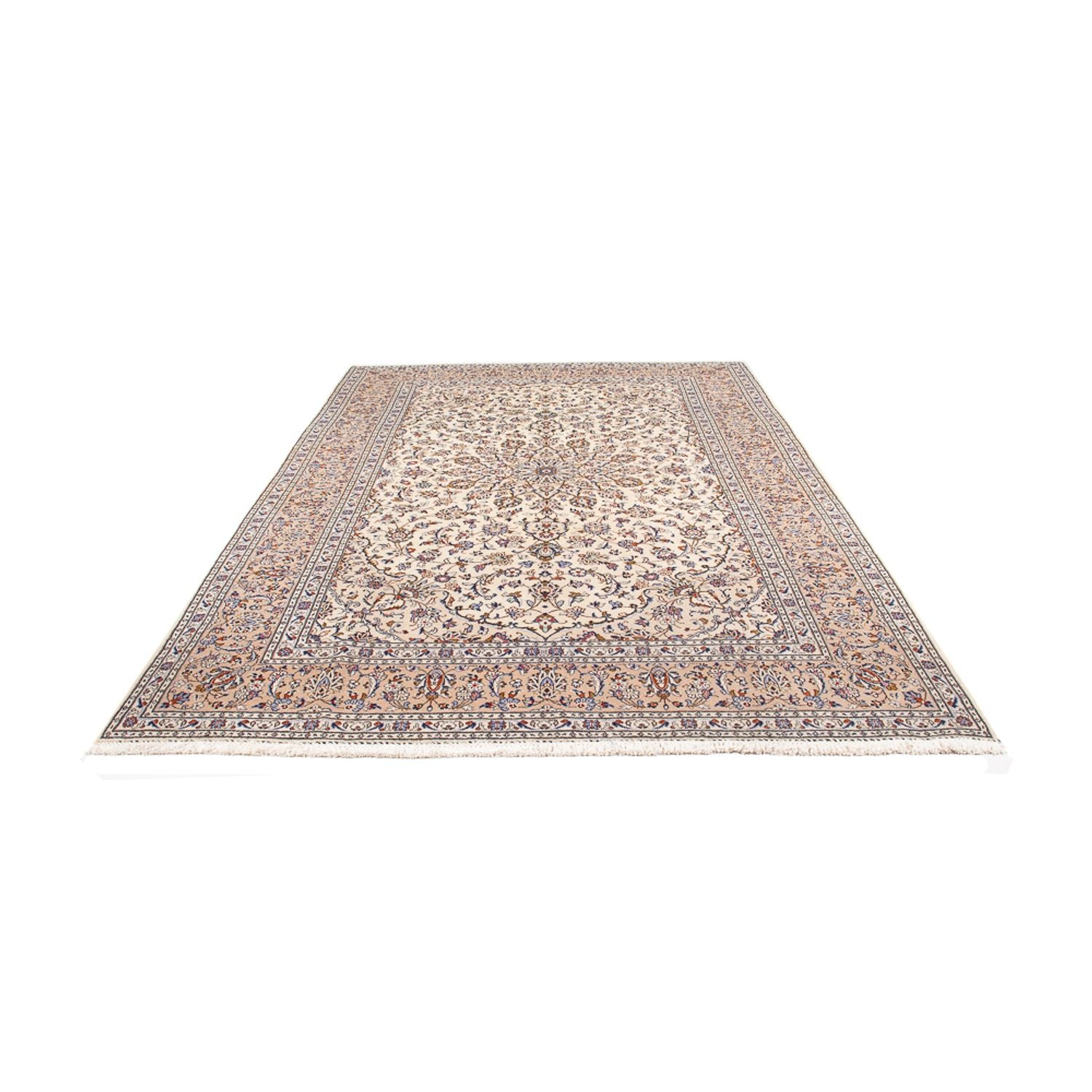 Persisk tæppe - Keshan - 302 x 194 cm - creme