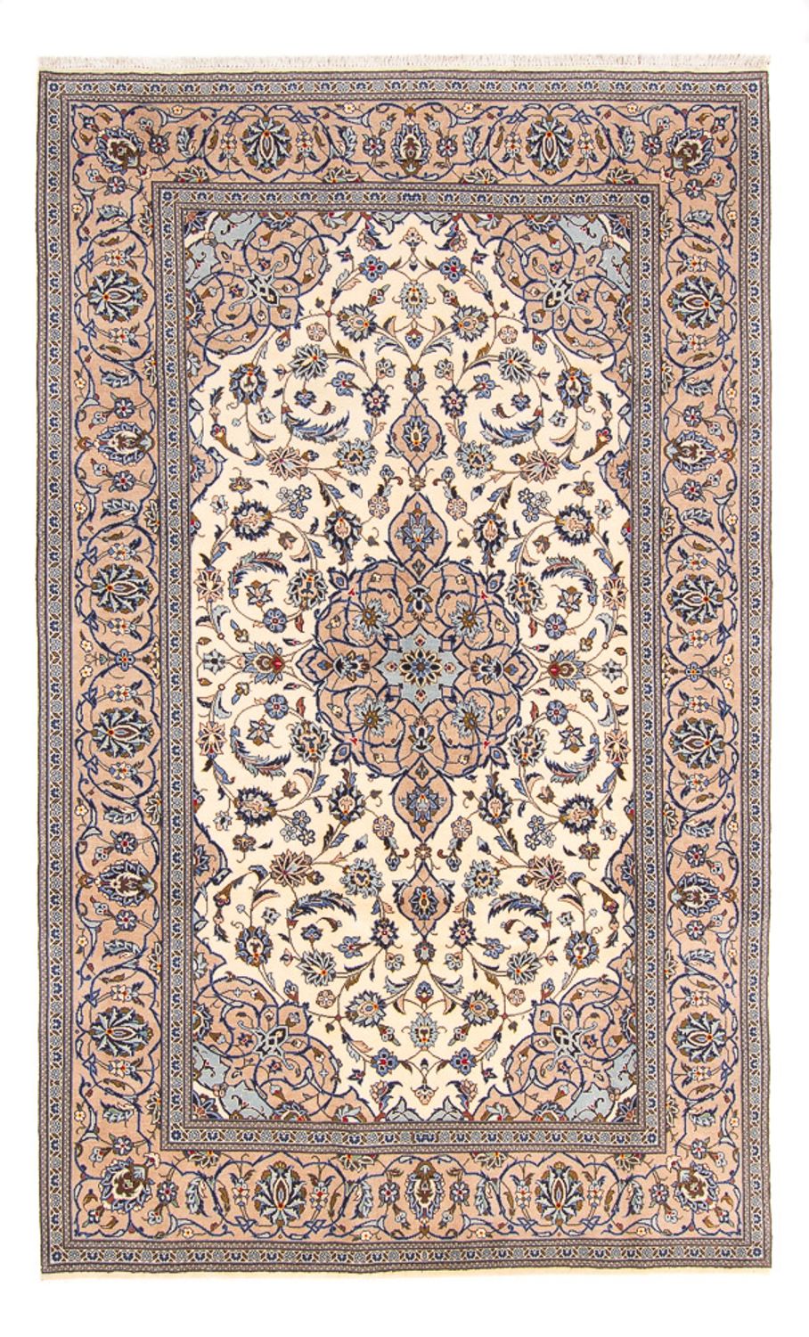 Persisk tæppe - Keshan - 306 x 192 cm - creme