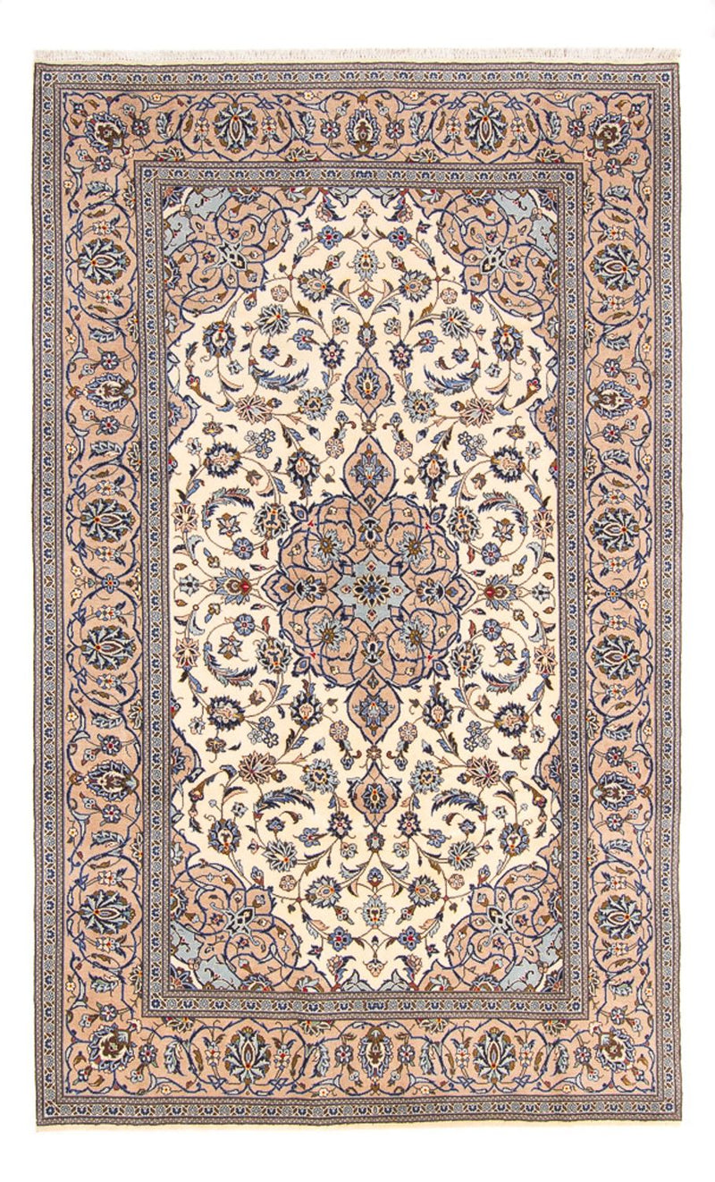Persisk tæppe - Keshan - 306 x 192 cm - creme