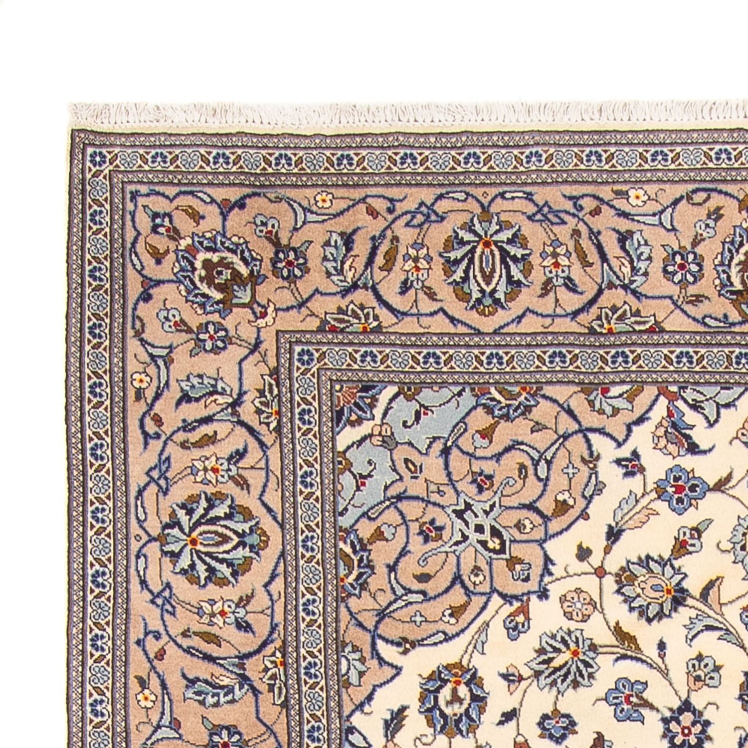 Persisk tæppe - Keshan - 306 x 192 cm - creme