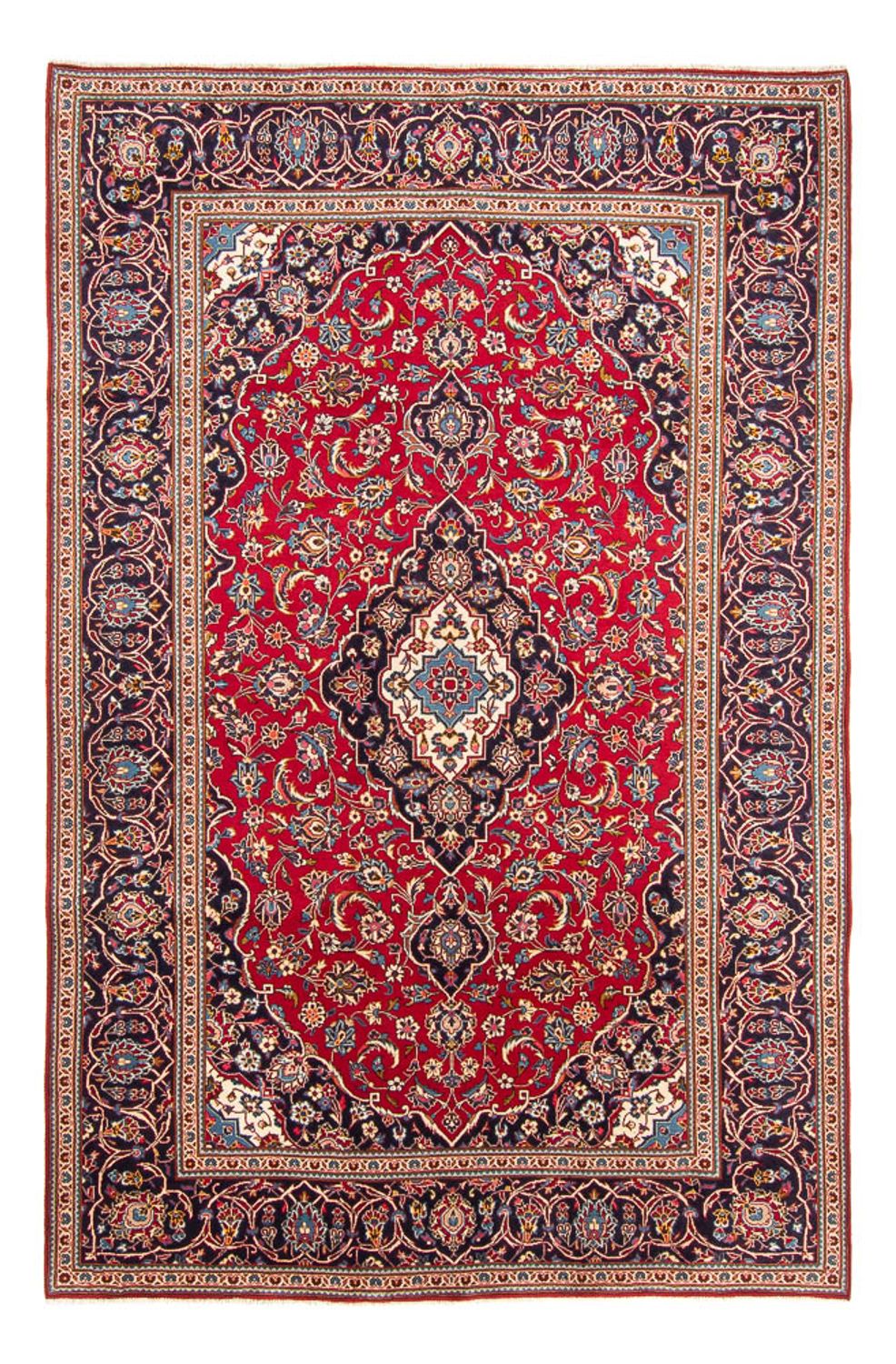 Persisk tæppe - Keshan - 295 x 200 cm - rød