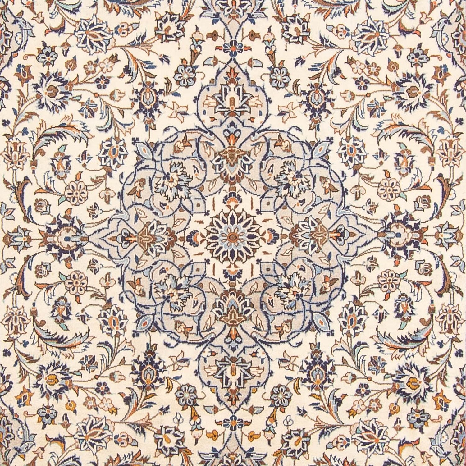 Persisk tæppe - Keshan - 305 x 198 cm - creme