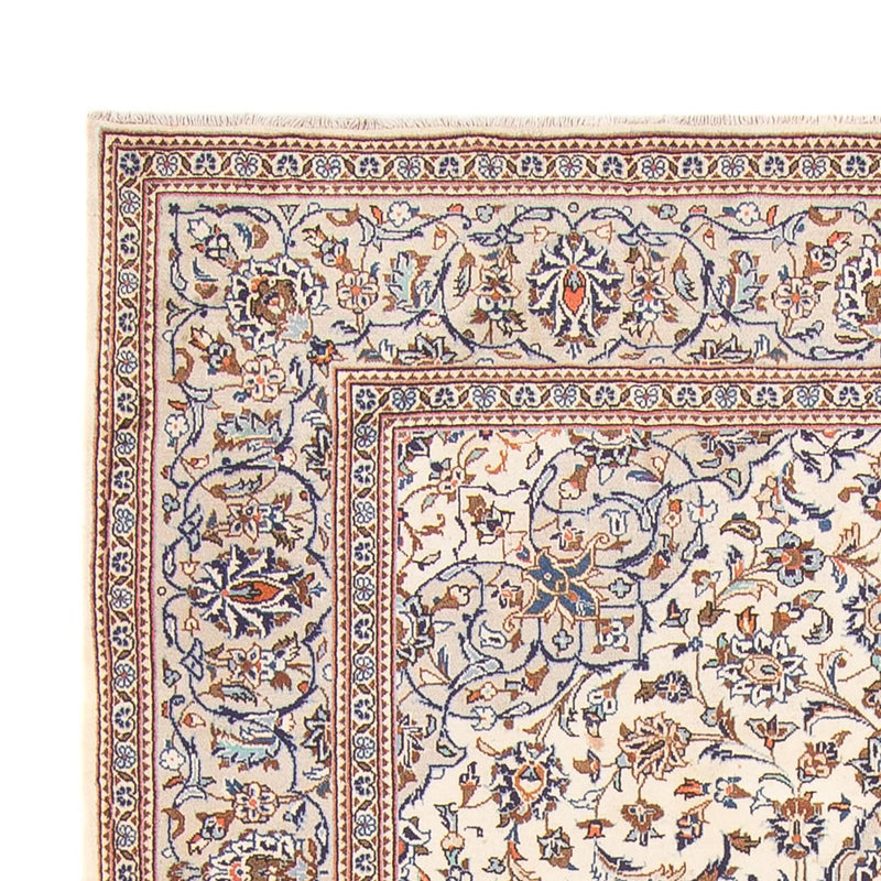 Persisk tæppe - Keshan - 305 x 198 cm - creme