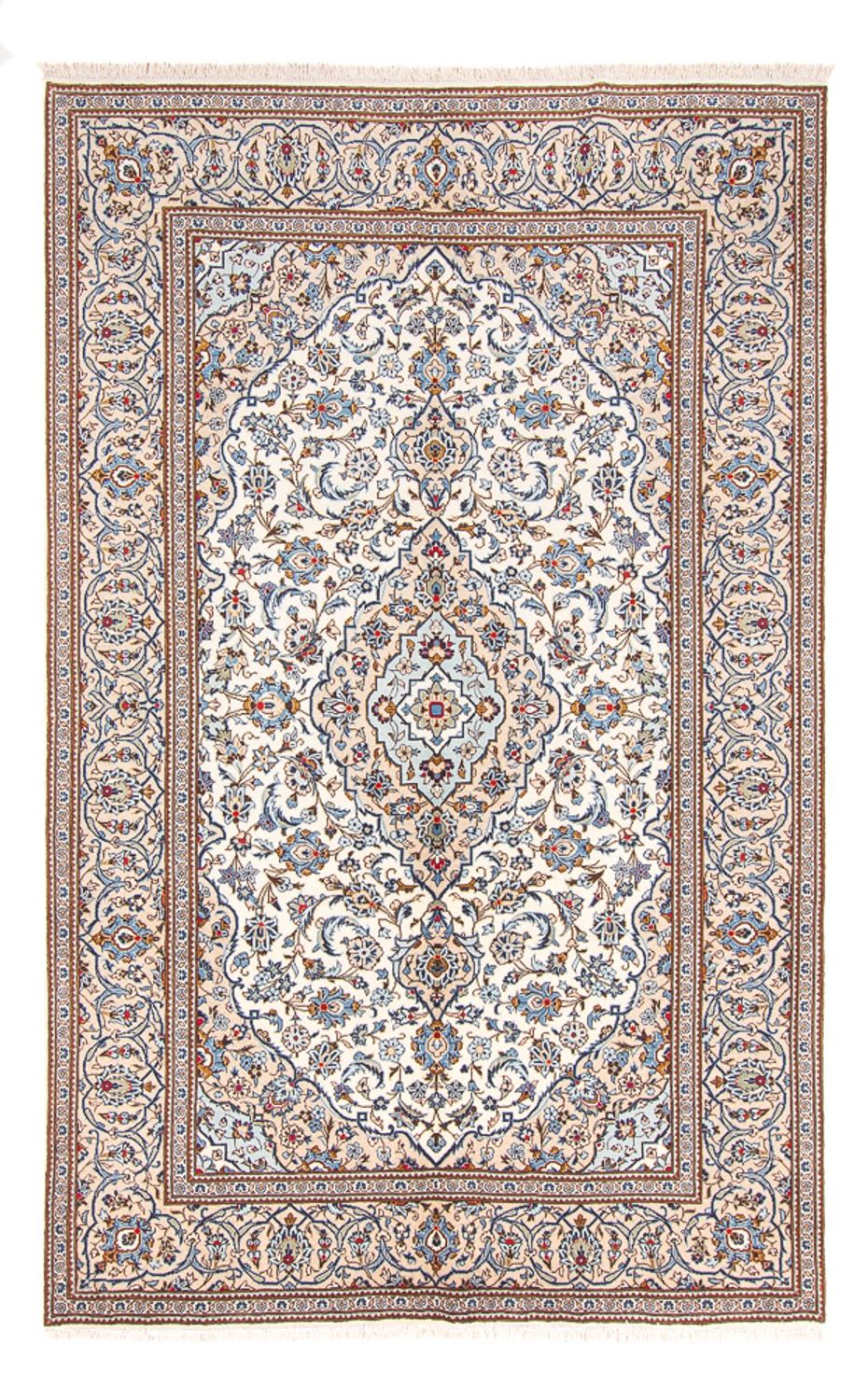 Persisk tæppe - Keshan - 303 x 200 cm - beige