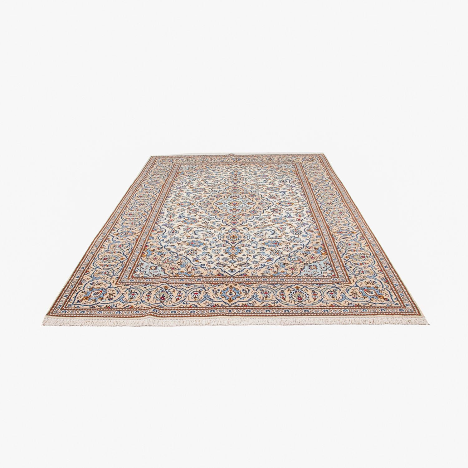 Persisk tæppe - Keshan - 303 x 200 cm - beige