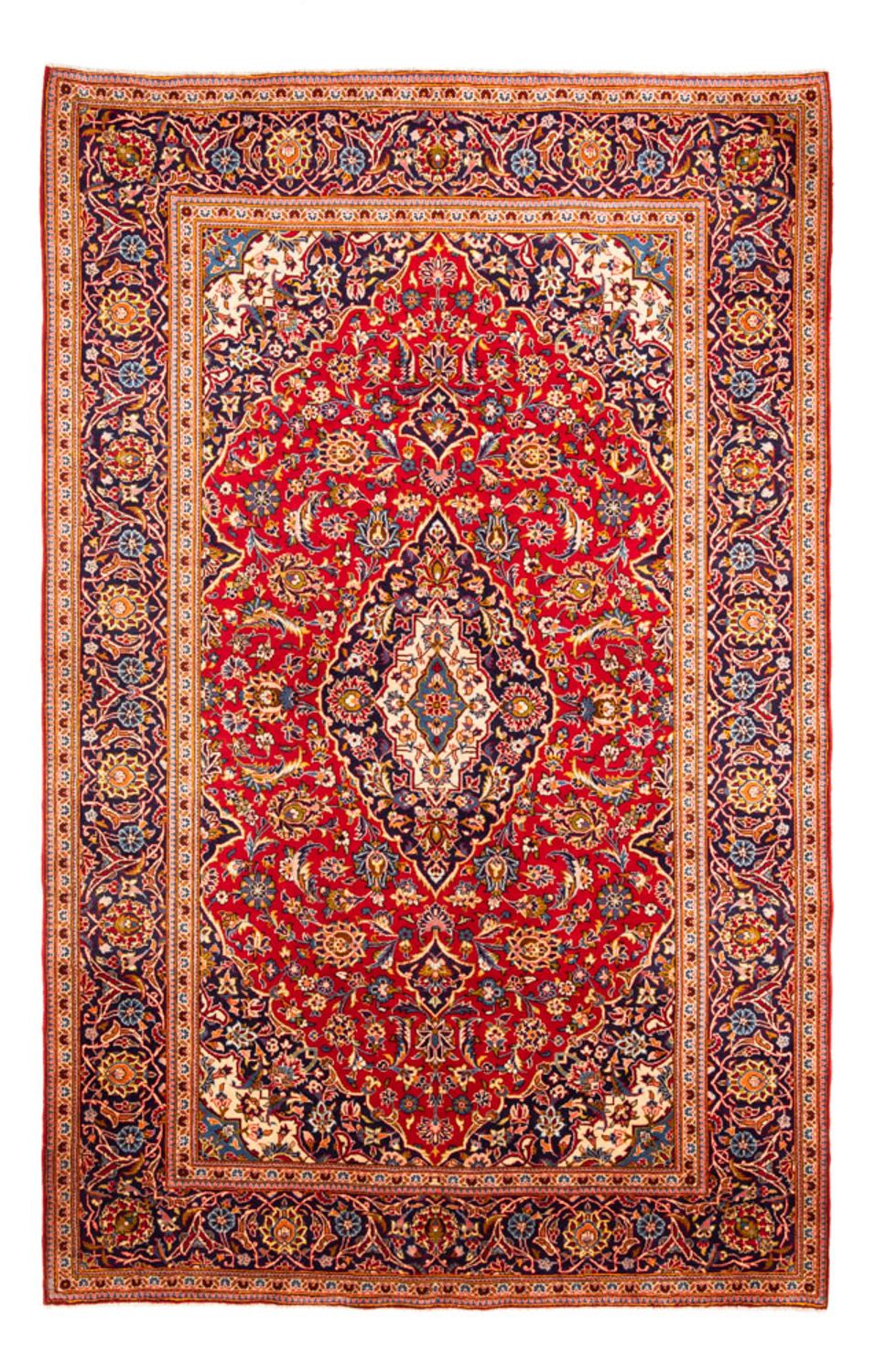 Persisk tæppe - Keshan - 303 x 200 cm - rød