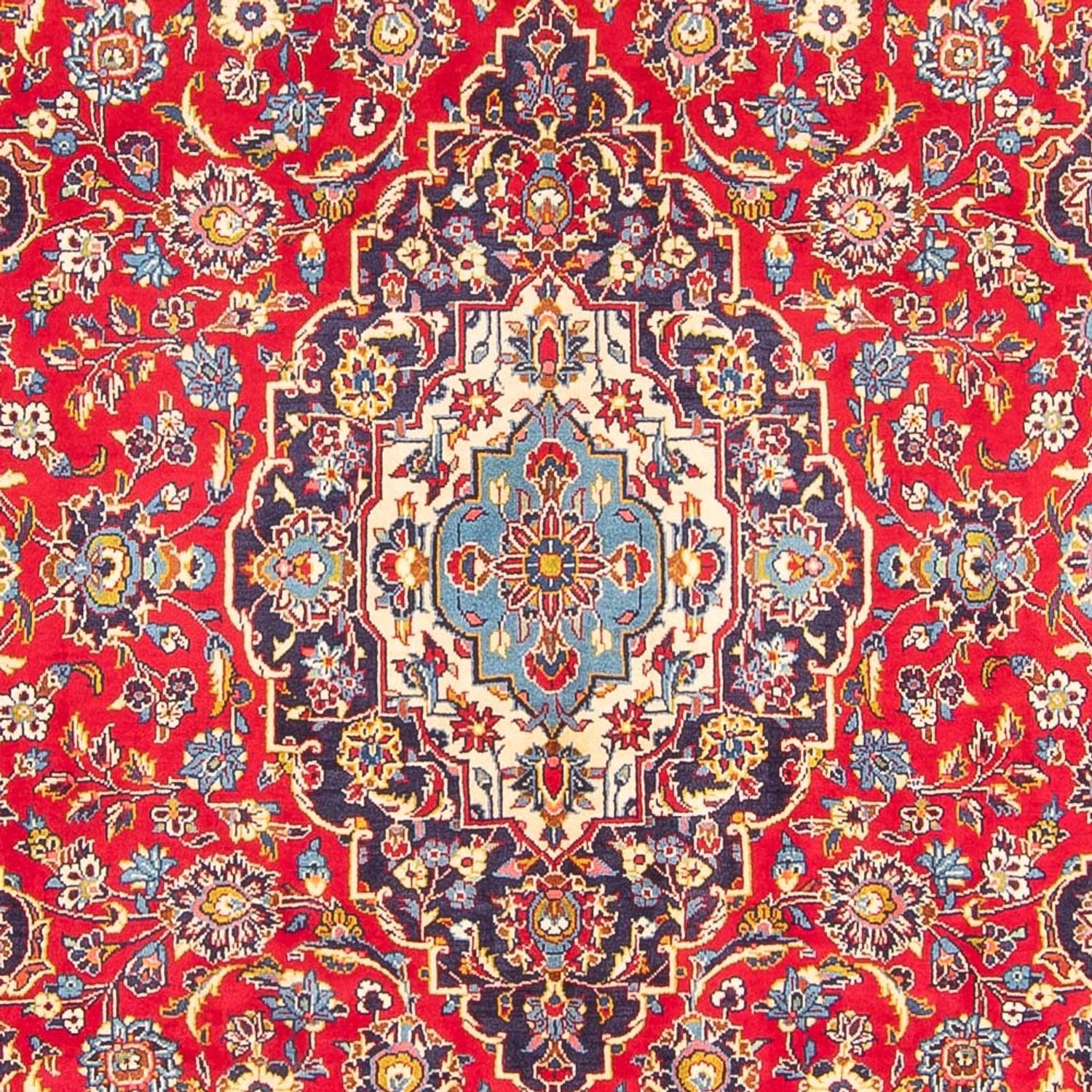 Persisk tæppe - Keshan - 298 x 204 cm - rød