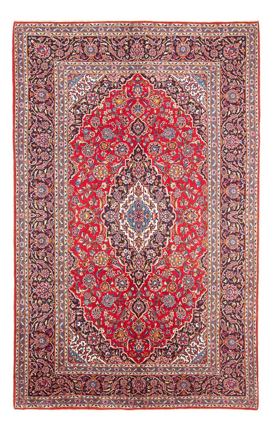 Persisk tæppe - Keshan - 300 x 203 cm - rød