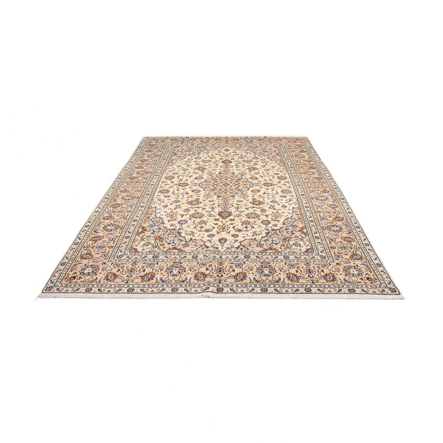 Persisk tæppe - Keshan - 310 x 197 cm - creme