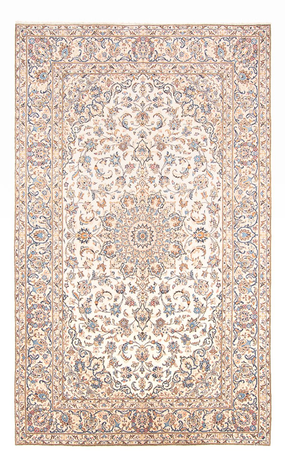 Persisk tæppe - Keshan - 314 x 198 cm - creme