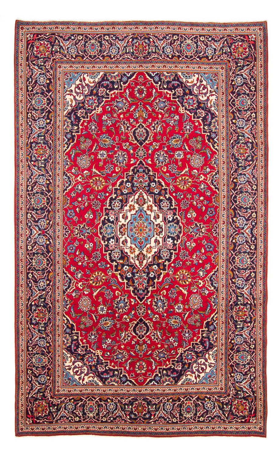 Persisk tæppe - Keshan - 300 x 208 cm - rød