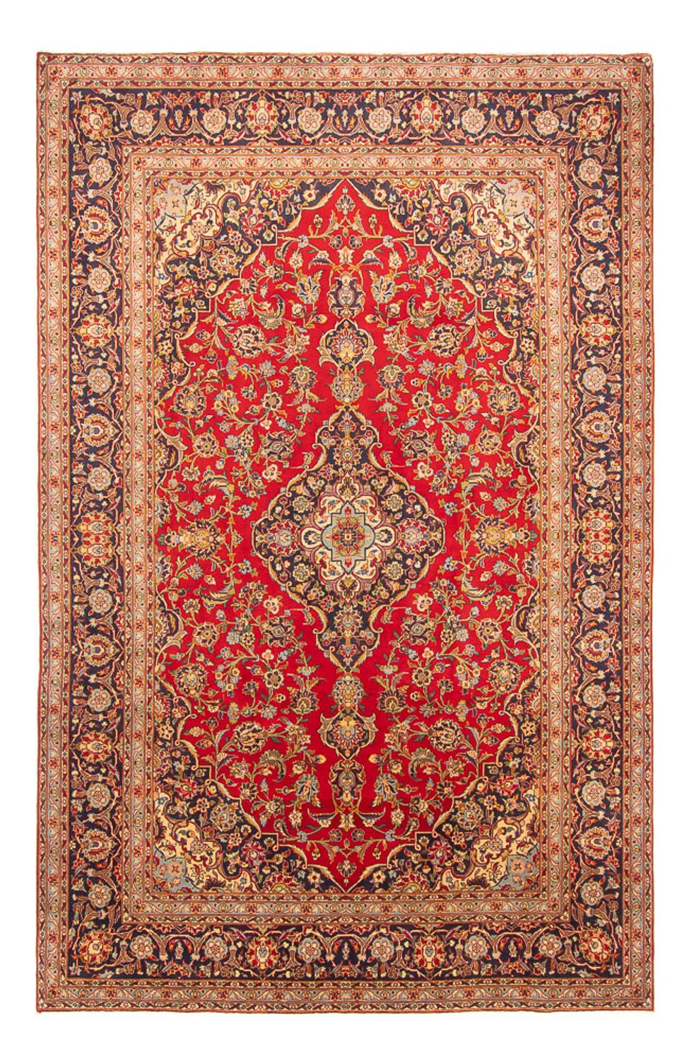 Persisk tæppe - Keshan - 307 x 204 cm - rød