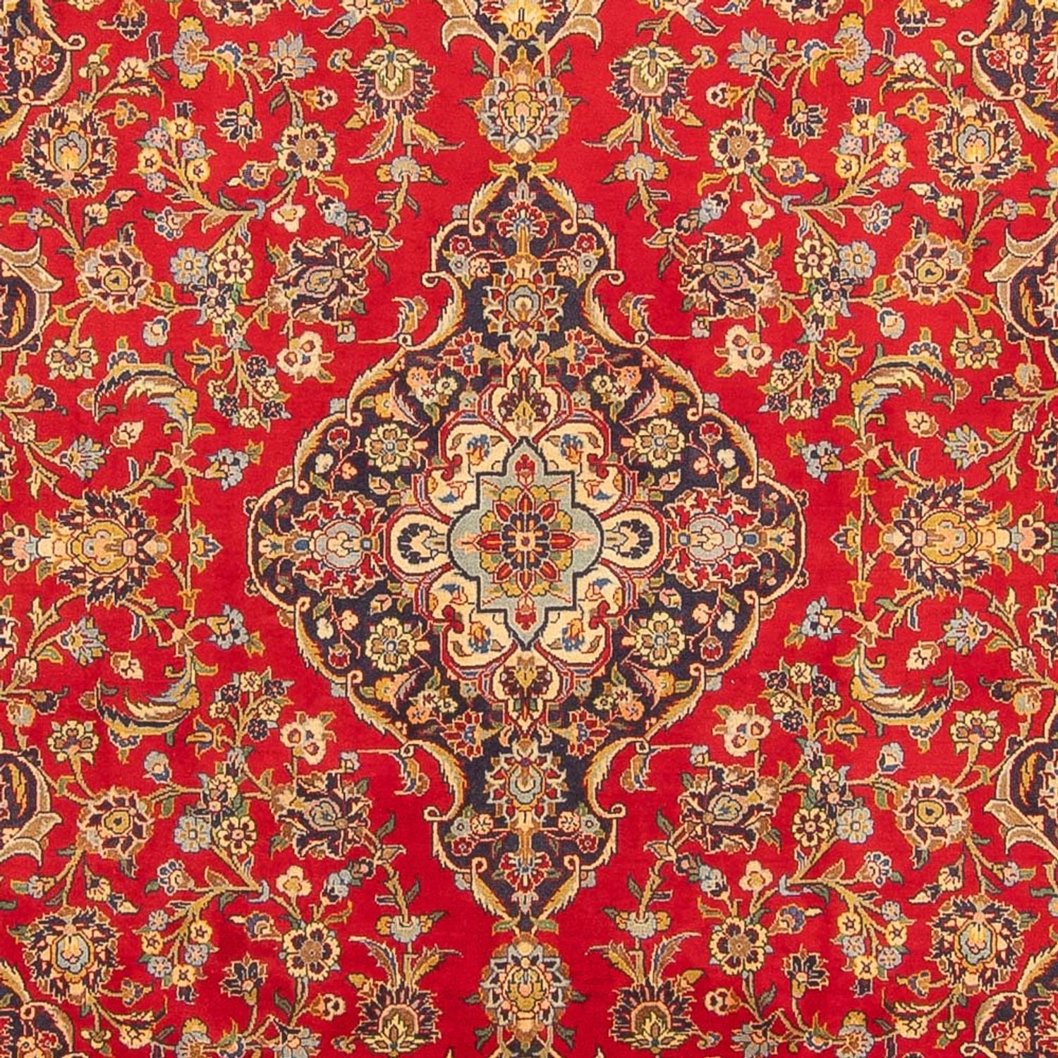 Persisk tæppe - Keshan - 307 x 204 cm - rød