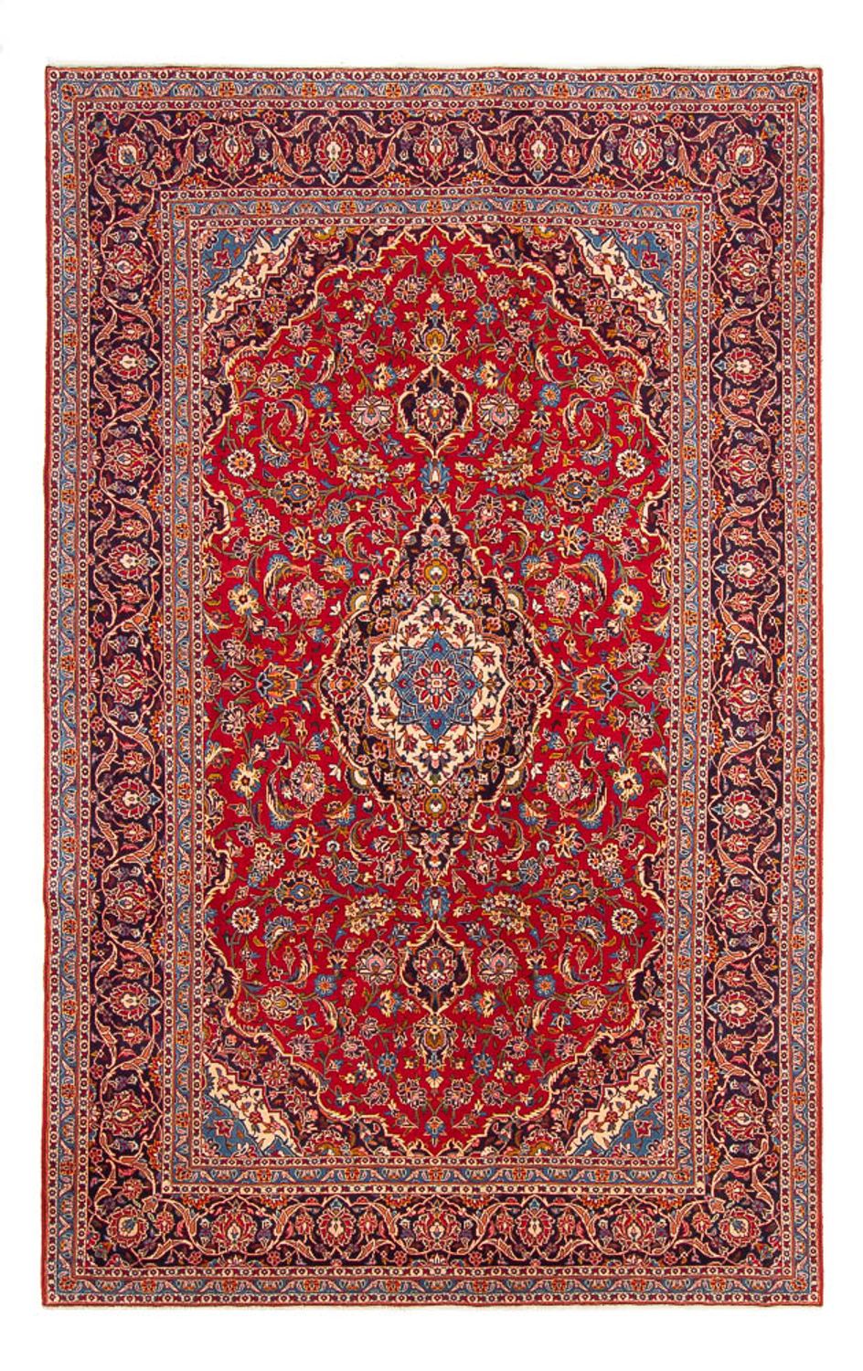 Persisk tæppe - Keshan - 335 x 210 cm - rød