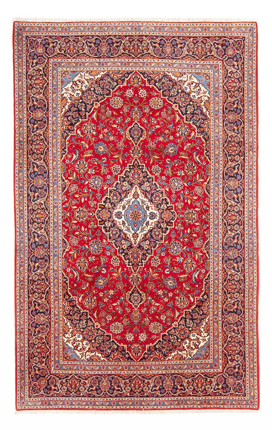 Persisk tæppe - Keshan - 340 x 220 cm - rød