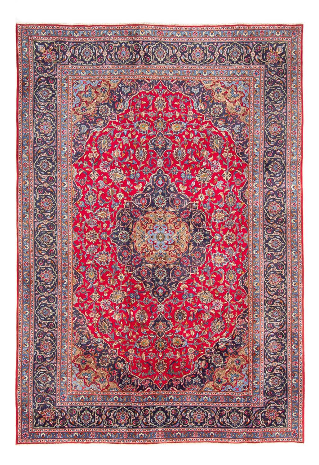 Persisk tæppe - Keshan - 337 x 238 cm - rød
