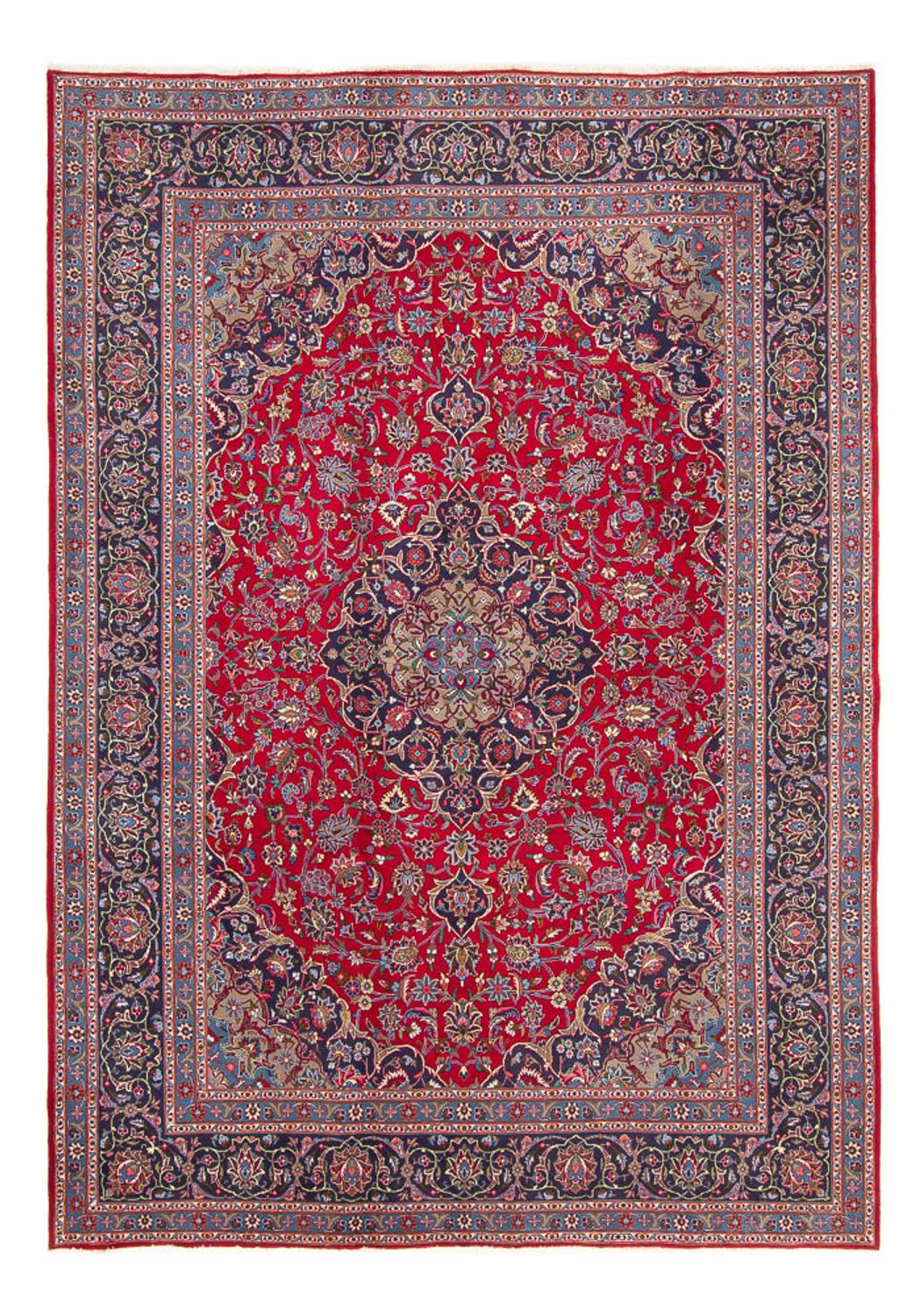 Persisk tæppe - Keshan - 337 x 240 cm - rød