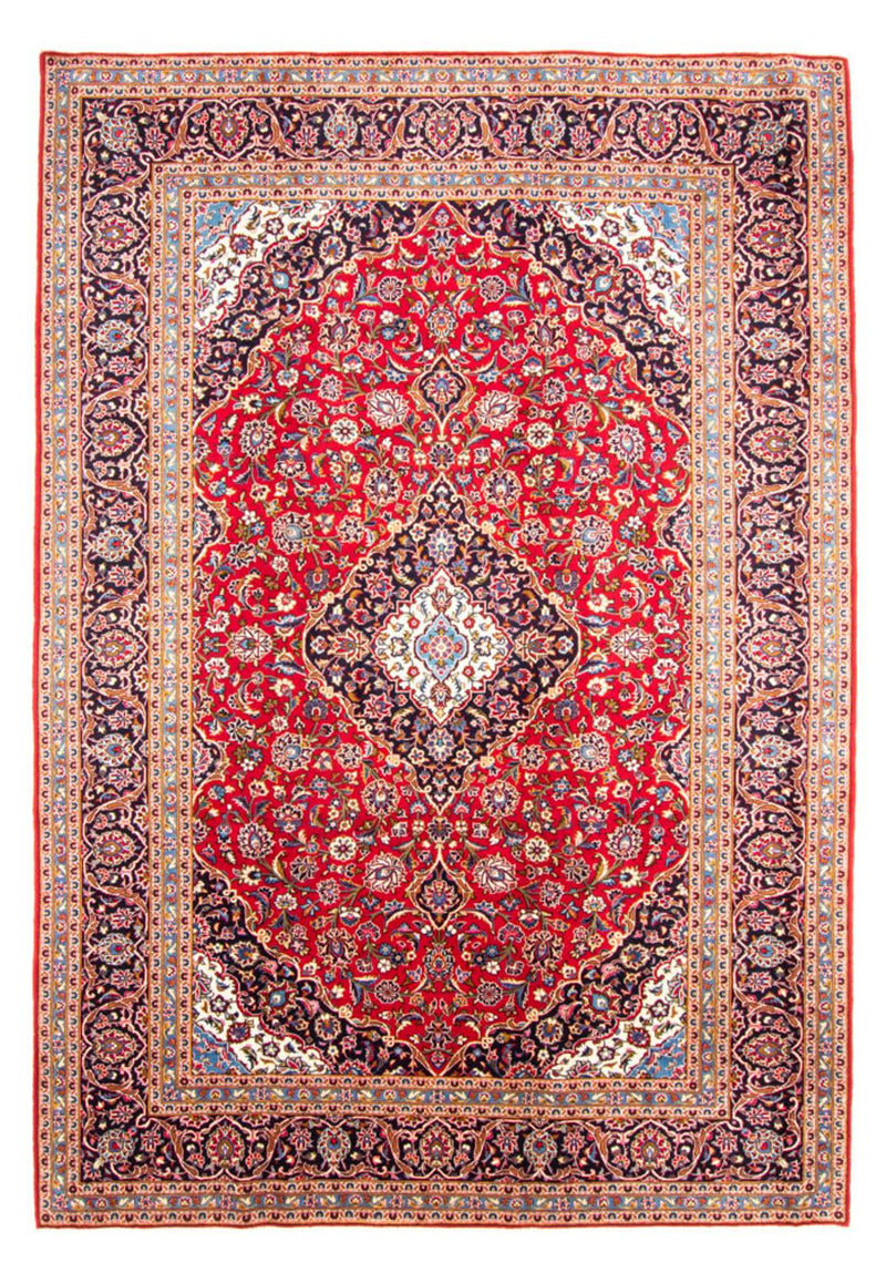 Persisk tæppe - Keshan - 341 x 241 cm - rød