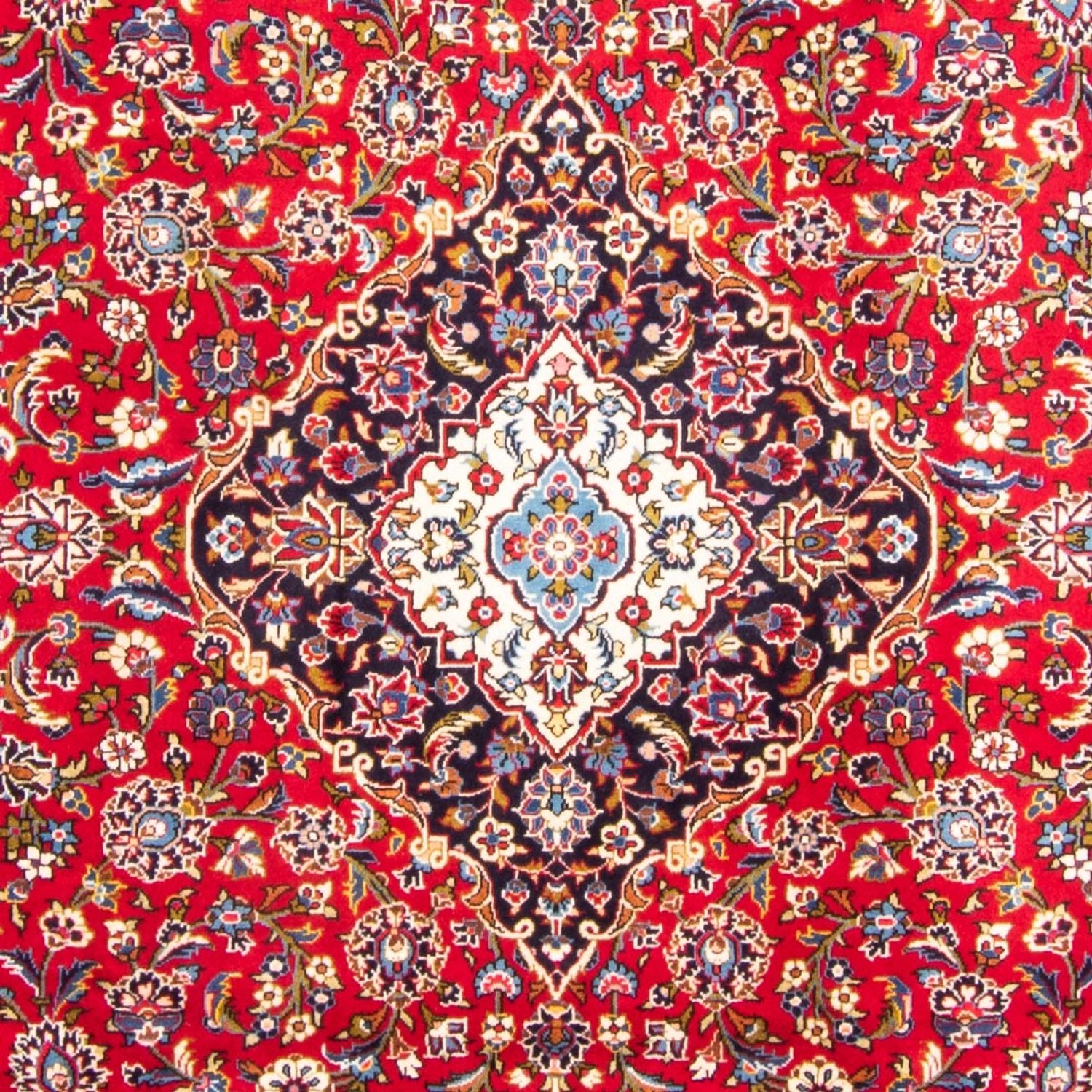Persisk tæppe - Keshan - 341 x 241 cm - rød