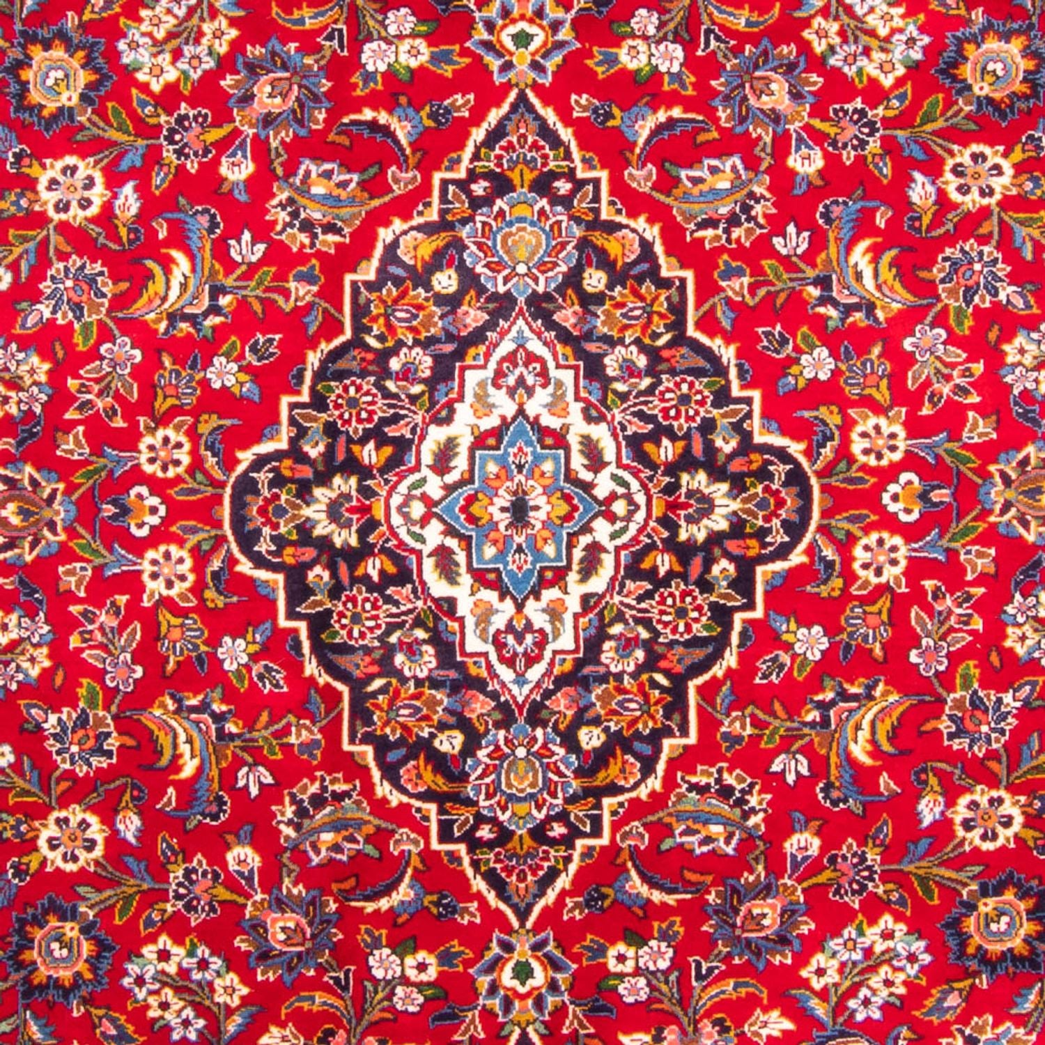 Persisk tæppe - Keshan - 343 x 241 cm - rød