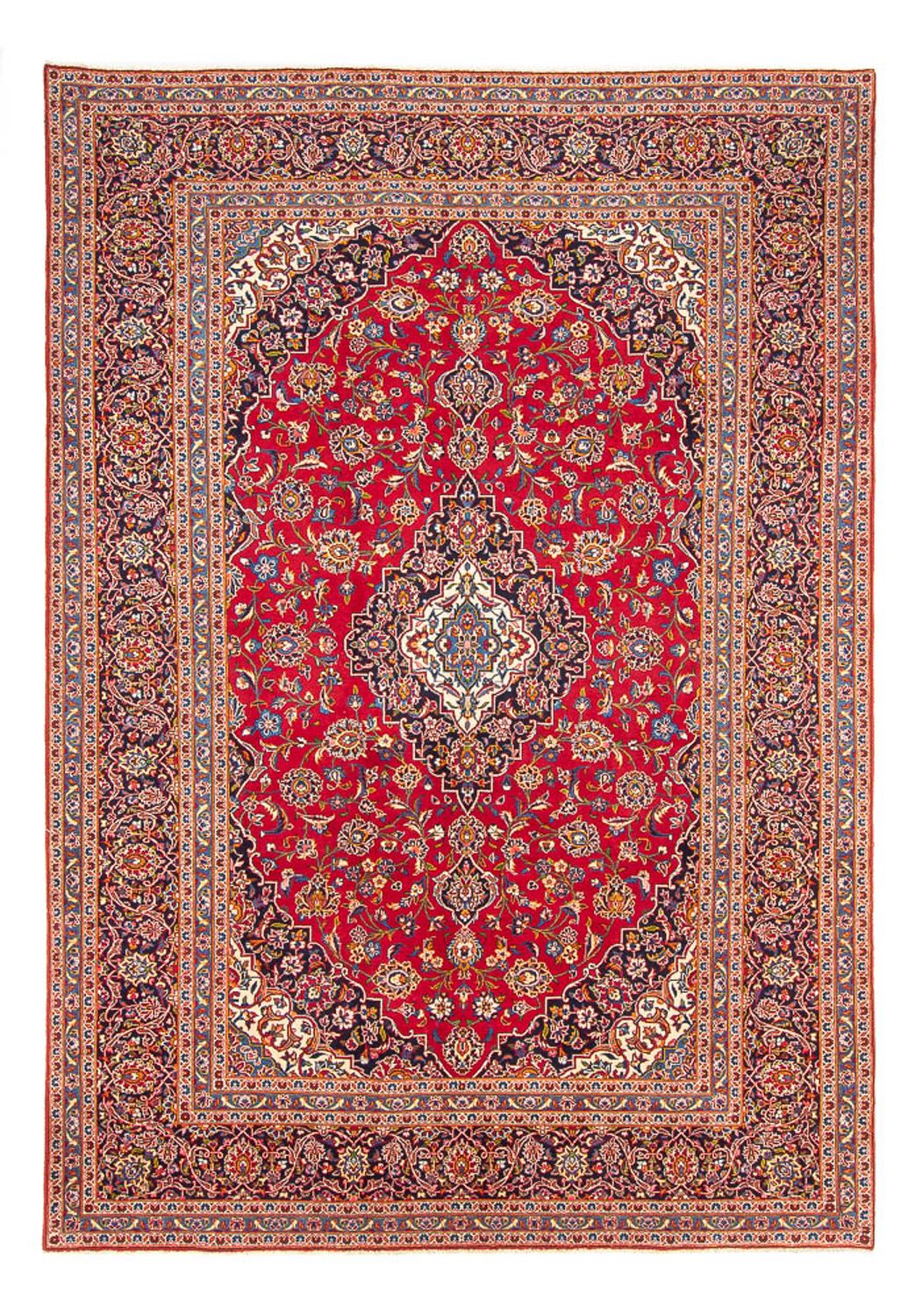 Persisk tæppe - Keshan - 337 x 246 cm - rød