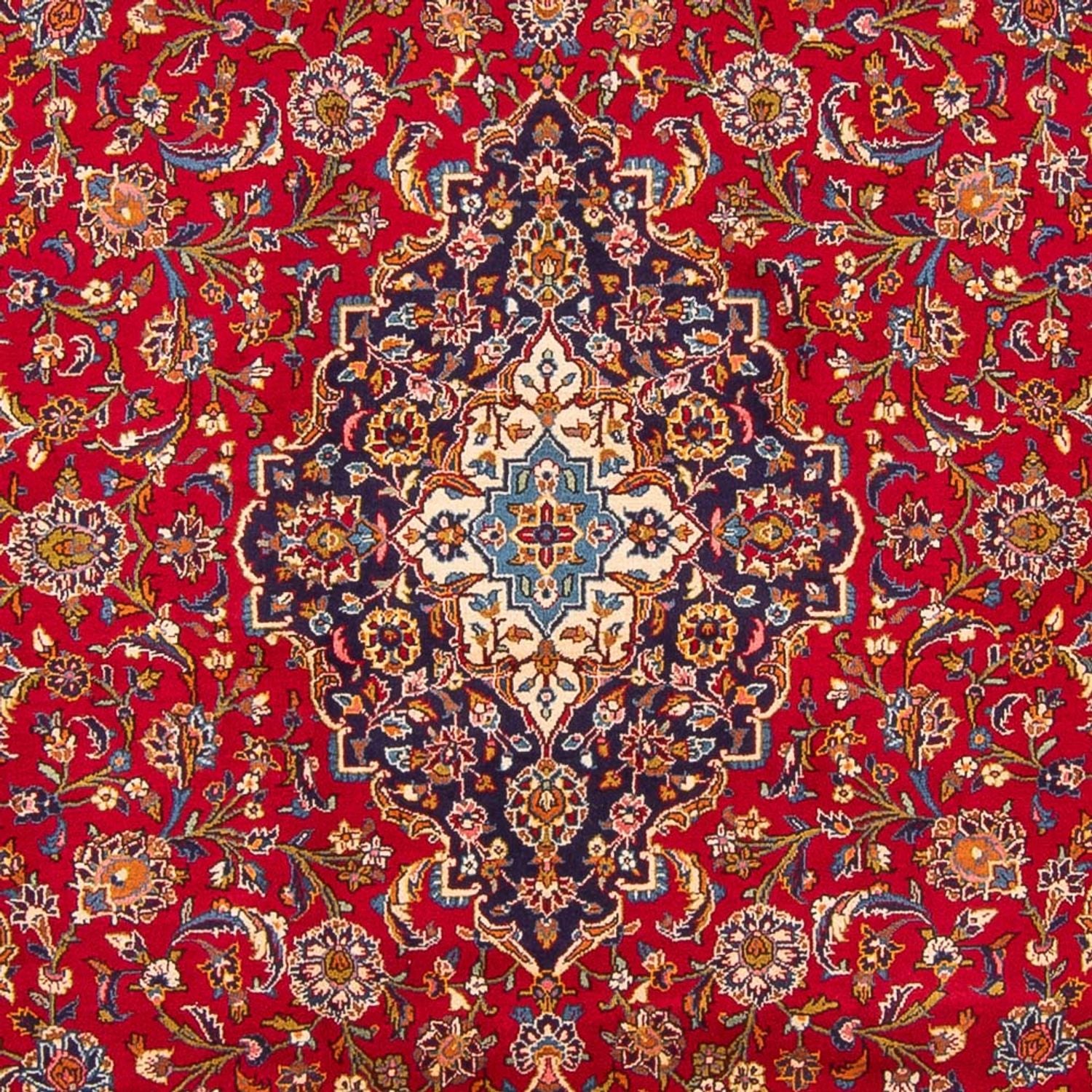 Persisk tæppe - Keshan - 343 x 242 cm - rød